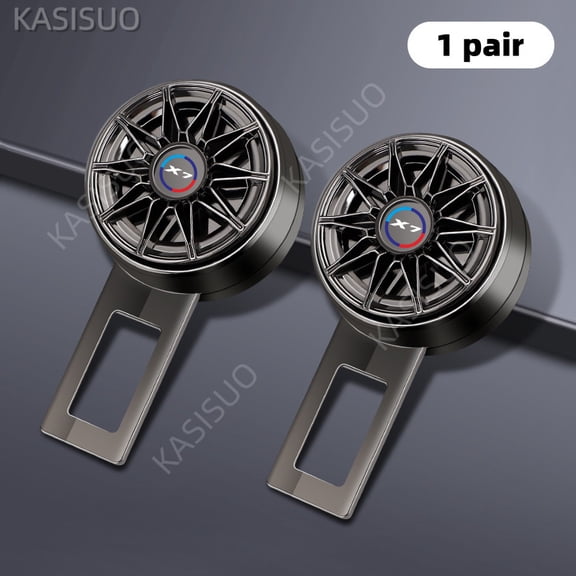 Car Seat Belt Extension Plug For BMW X7 Aluminum Alloy Seat Belt Clip Adjustable Extender Rotating wheel hub design