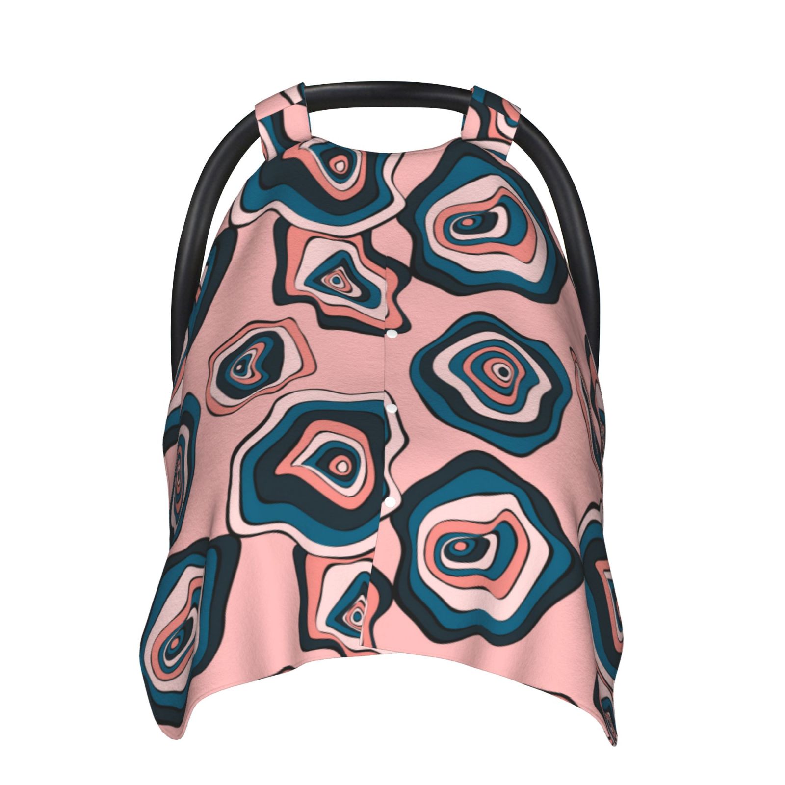 Car Seat Cover Baby - Abstract Colorful Circles Breathable Infant Car Seat Cover for Baby Carseat, Lightweight Comfort Baby Essentials Must Haves Newborn Stuff for Girl Boy