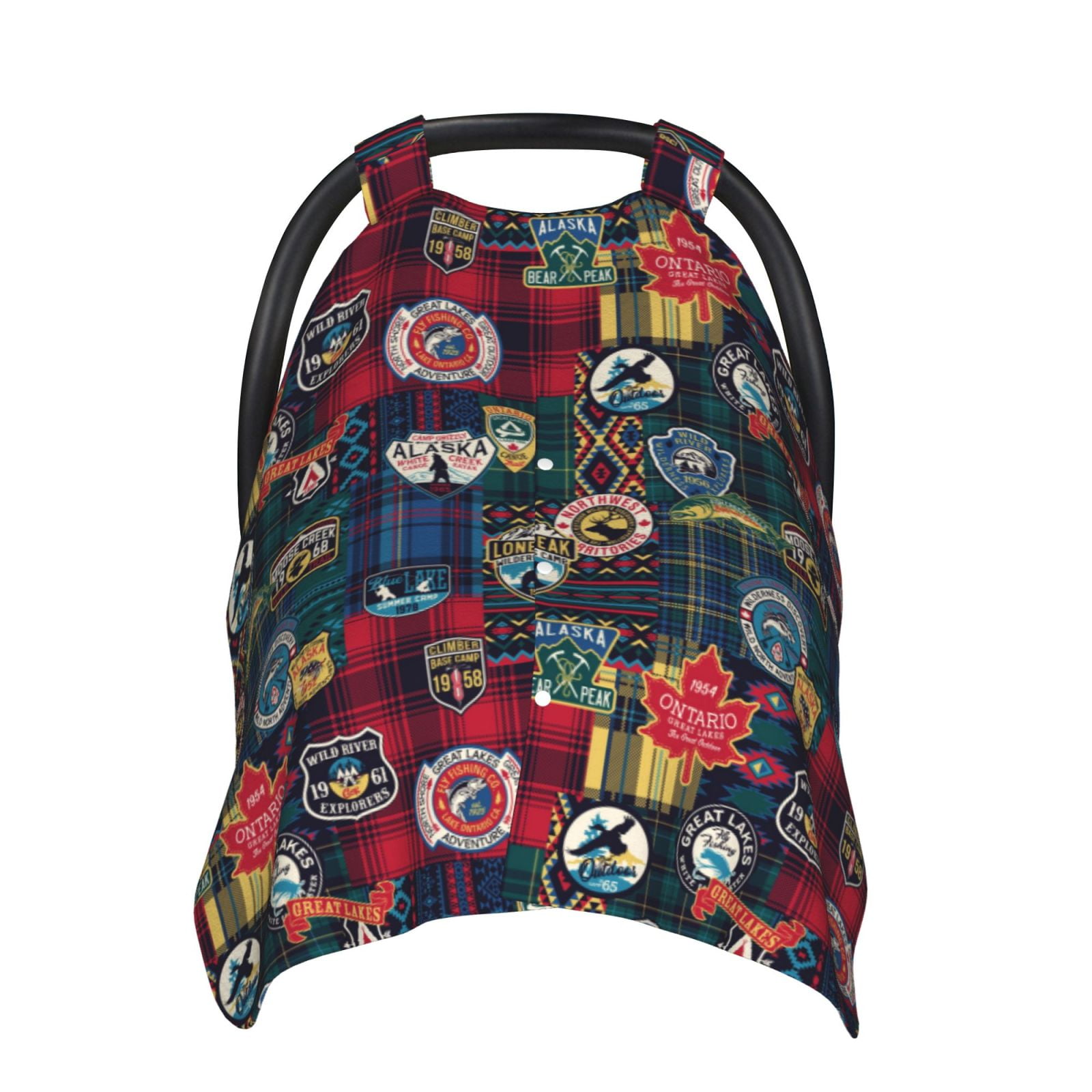 Car Seat Cover Baby Adventure Camping Badge Breathable Comfort Infant