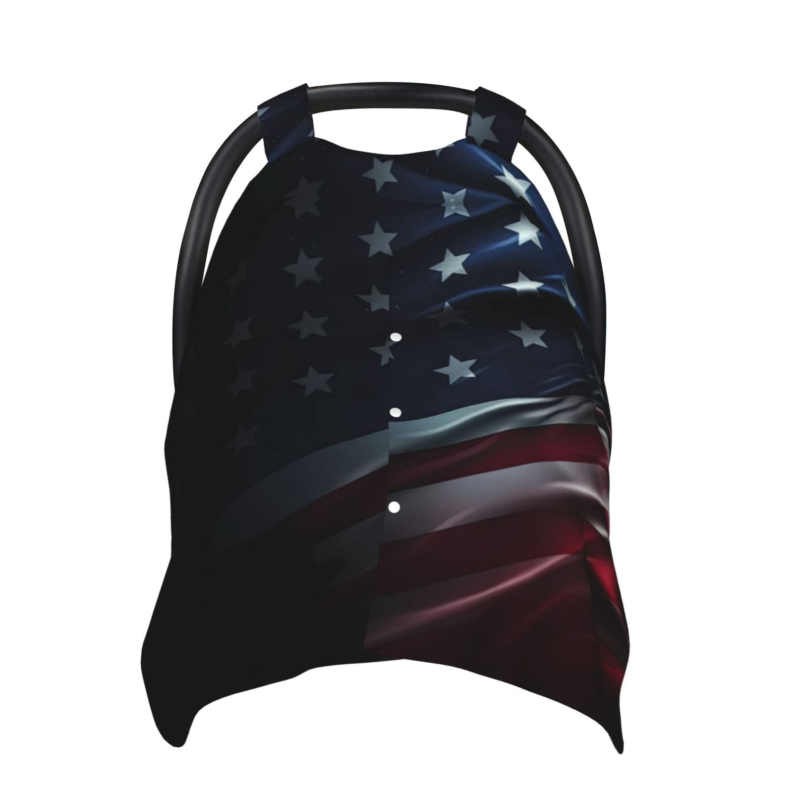 Car Seat Cover Baby - American Flag Waving Print Breathable Infant Car Seat Cover for Baby Carseat, Lightweight Comfort Baby Essentials Must Haves Newborn Stuff for Girl Boy