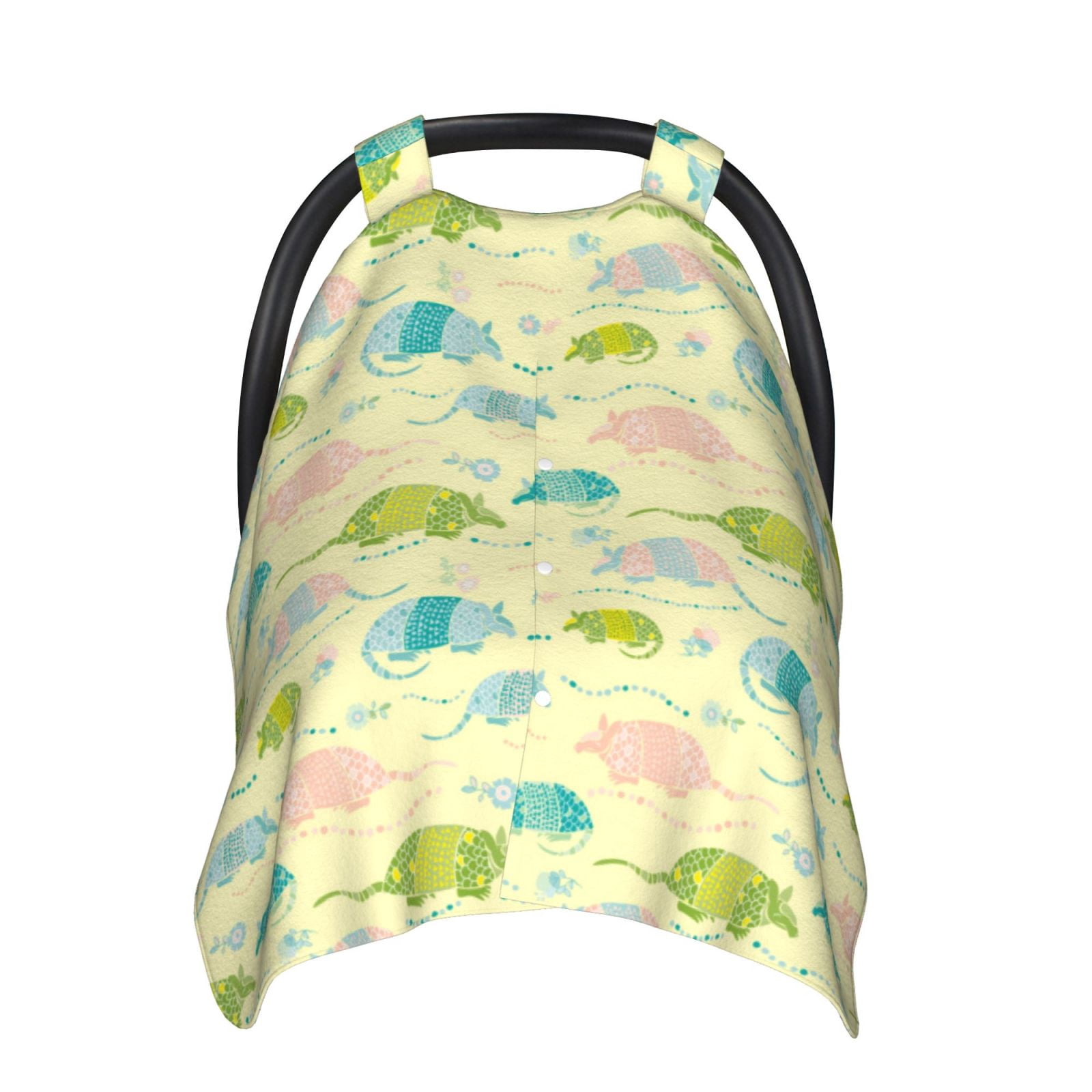 Car Seat Cover Baby - Armadillo Floral Breathable Infant Car Seat Cover for Baby Carseat, Lightweight Comfort Baby Essentials Must Haves Newborn Stuff for Girl Boy