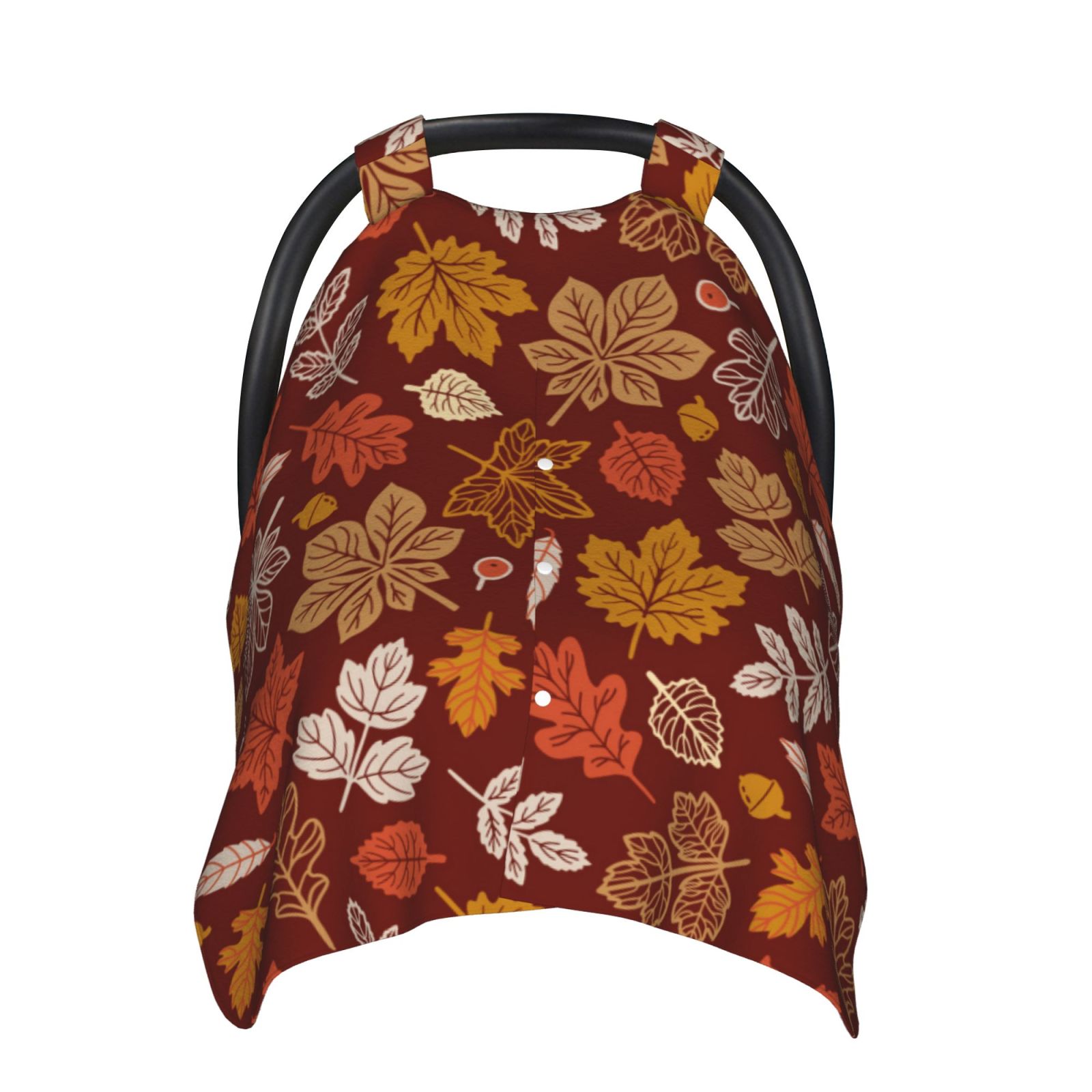 Car Seat Cover Baby - Autumn Warm Tone Maple Leaf Carseat Covers Baby ...