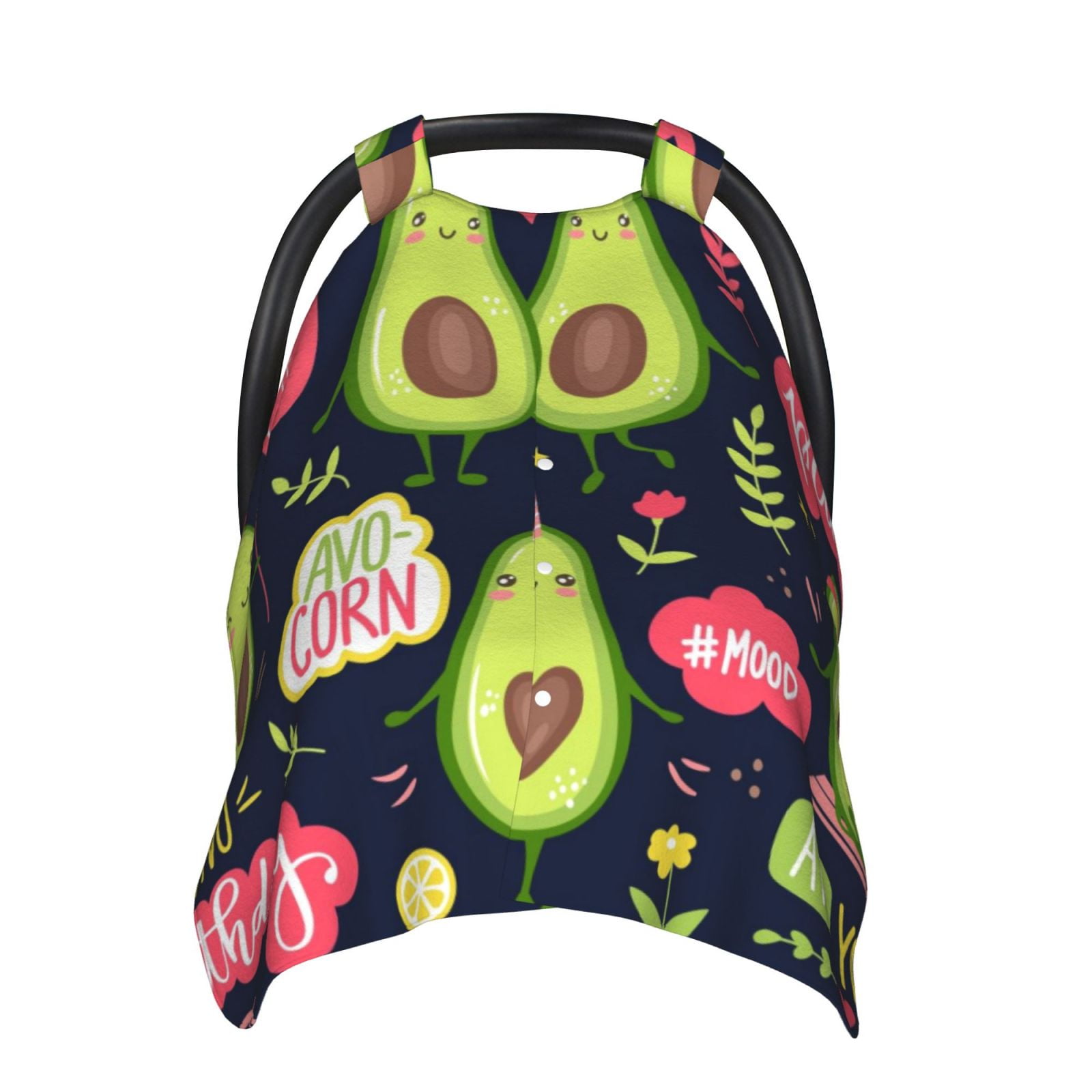Car Seat Cover Baby - Avocado Love Breathable Infant Car Seat Cover for Baby Carseat, Lightweight Comfort Baby Essentials Must Haves Newborn Stuff for Girl Boy