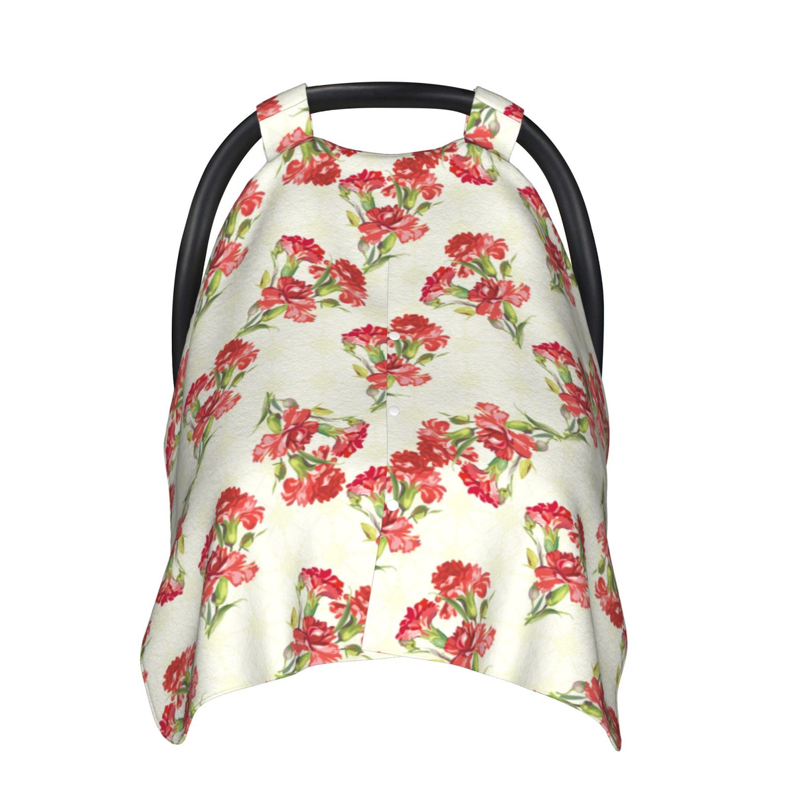 Car Seat Cover Baby - BeautifulCarnations Flowers Breathable Infant Car Seat Cover for Baby Carseat, Lightweight Comfort Baby Essentials Must Haves Newborn Stuff for Girl Boy
