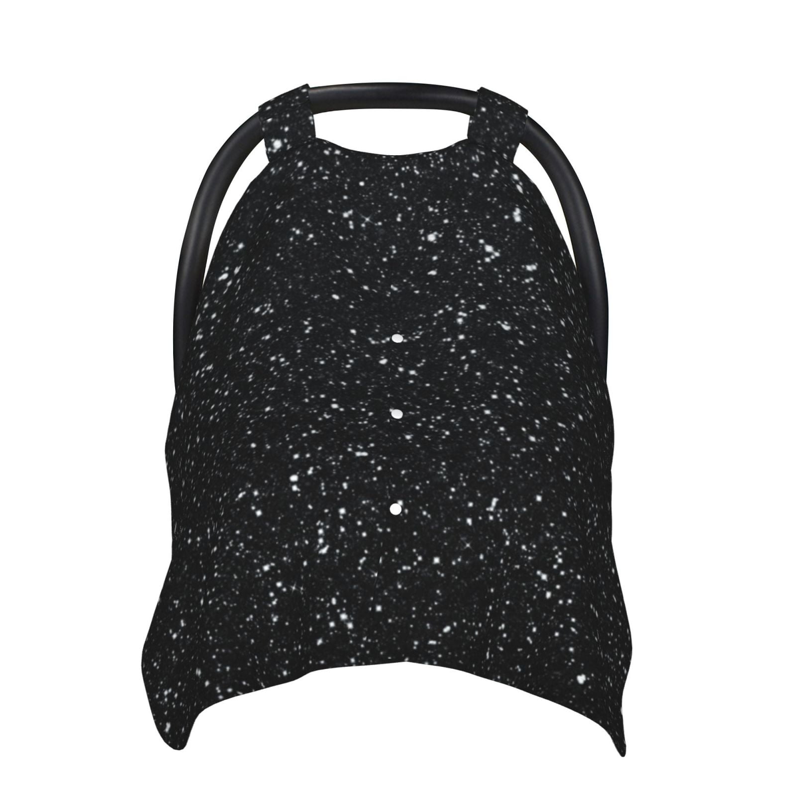Car Seat Cover Baby - Black Glitter Breathable Infant Car Seat Cover for Baby Carseat, Lightweight Comfort Baby Essentials Must Haves Newborn Stuff for Girl Boy