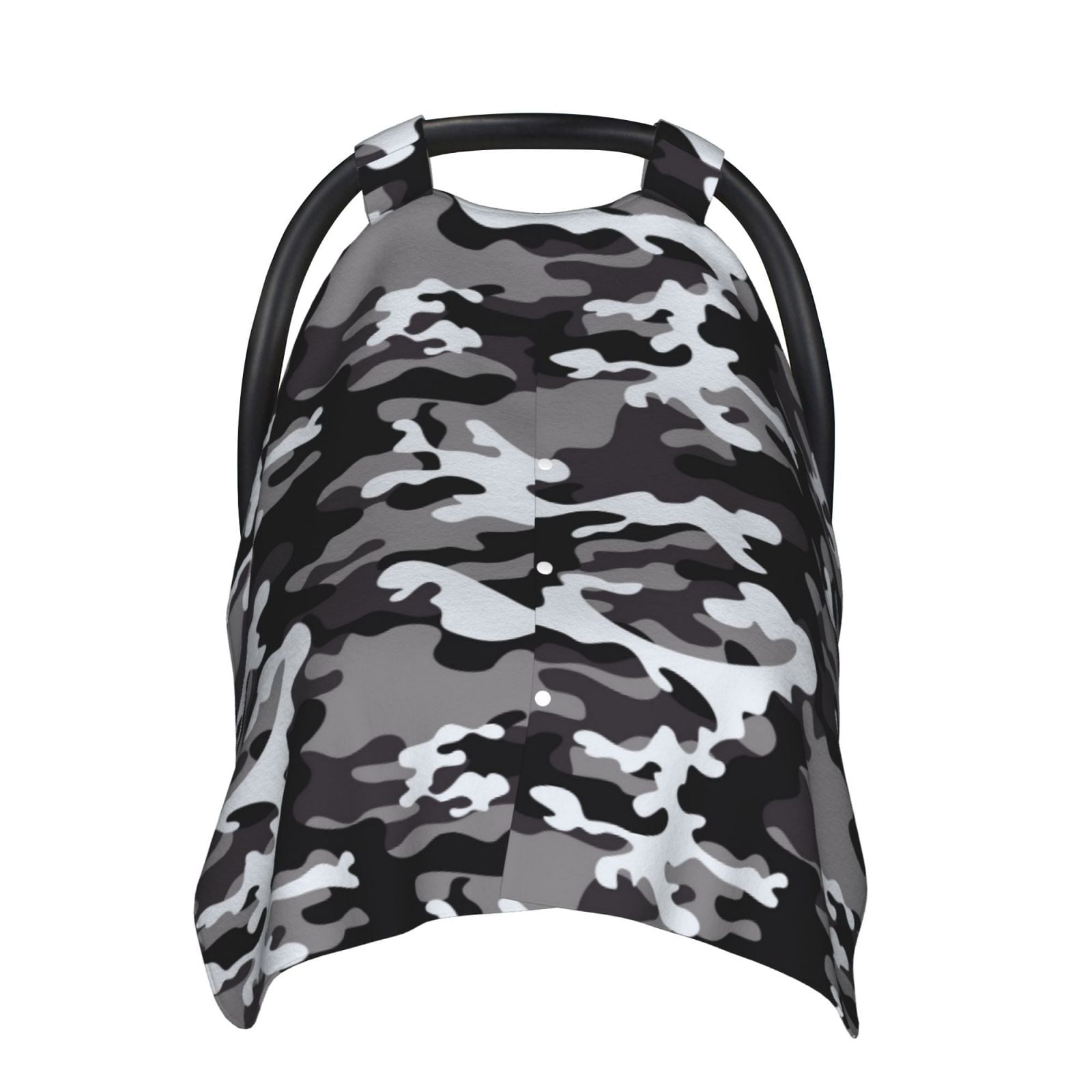 Car Seat Cover Baby - Black Grey White Camouflage Breathable Infant Car Seat Cover for Baby Carseat, Lightweight Comfort Baby Essentials Must Haves Newborn Stuff for Girl Boy