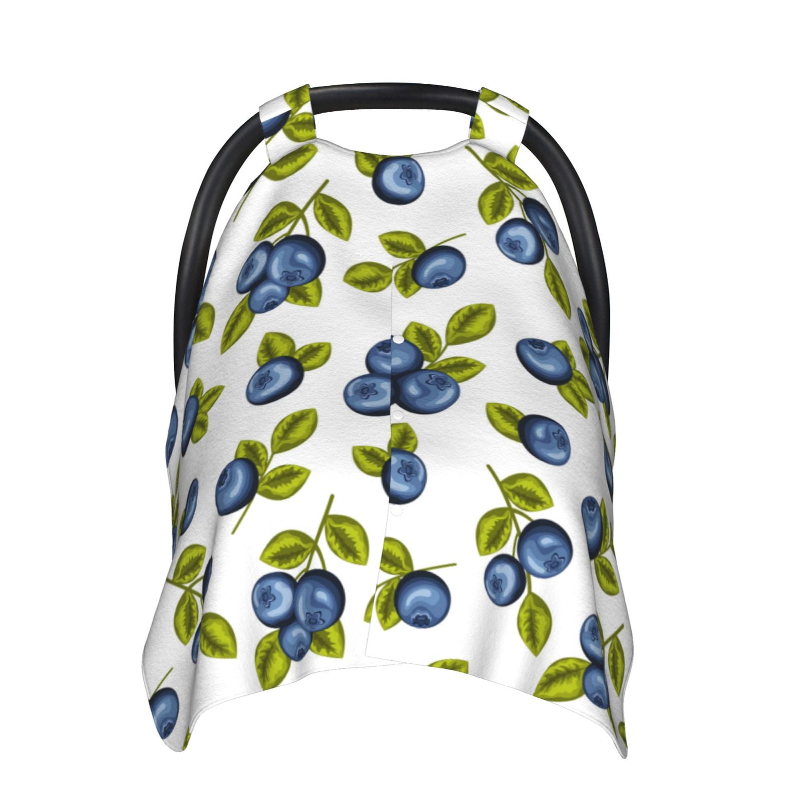 Car Seat Cover Baby - Blueberry leaf design Breathable Infant Car Seat Cover for Baby Carseat, Lightweight Comfort Baby Essentials Must Haves Newborn Stuff for Girl Boy