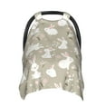 Car Seat Cover Baby, Bohemian Flower Cute Rabbit Baby Car Seat Cover