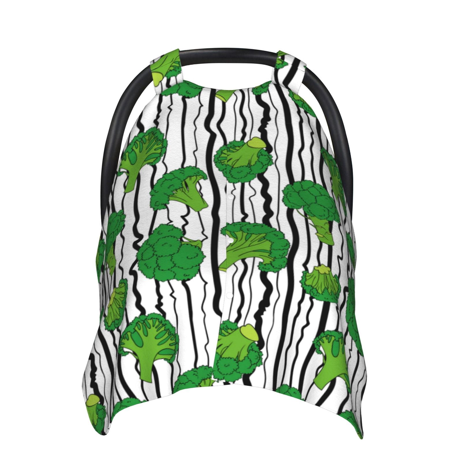 Car Seat Cover Baby - Broccoli 2 Breathable Infant Car Seat Cover for Baby Carseat, Lightweight Comfort Baby Essentials Must Haves Newborn Stuff for Girl Boy