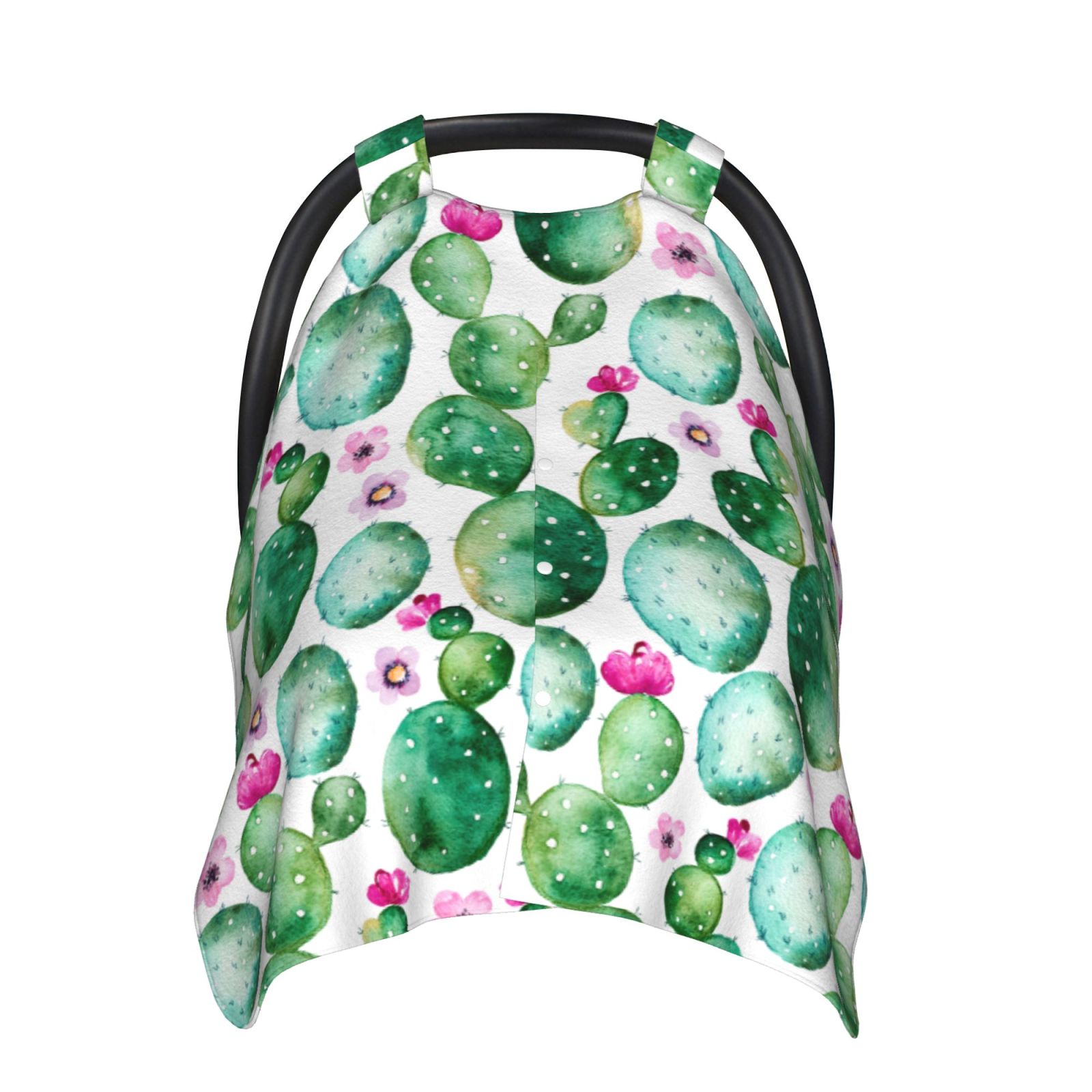 Car Seat Cover Baby - Cactus Plants Breathable Infant Car Seat Cover for Baby Carseat, Lightweight Comfort Baby Essentials Must Haves Newborn Stuff for Girl Boy