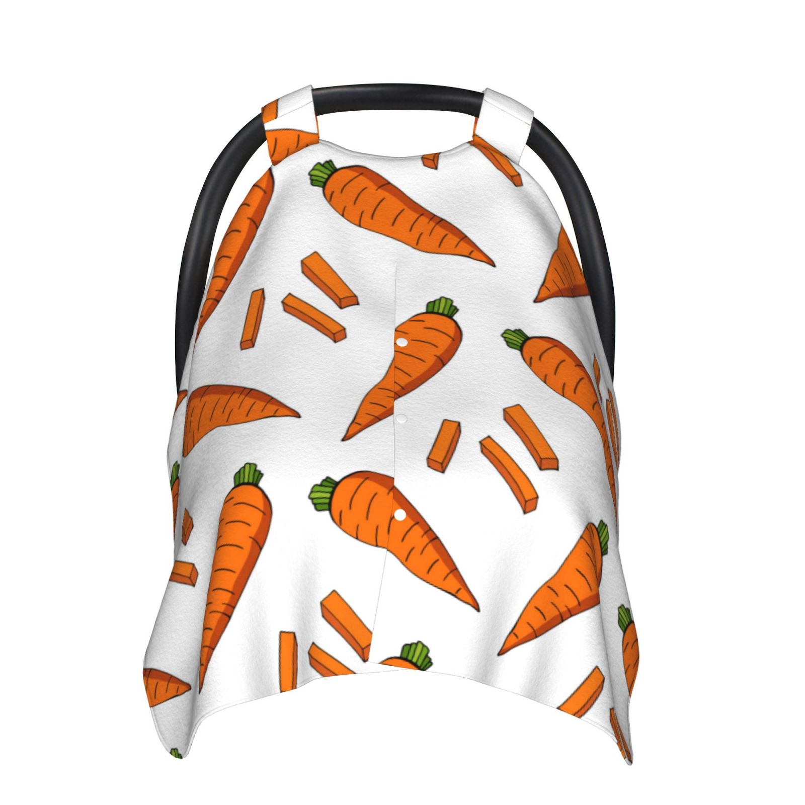 Car Seat Cover Baby - Carrot sticks Pattern Breathable Infant Car Seat Cover for Baby Carseat, Lightweight Comfort Baby Essentials Must Haves Newborn Stuff for Girl Boy