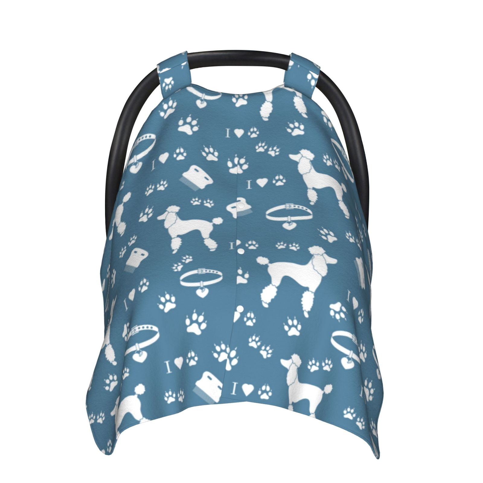Car Seat Cover Baby - Cartoon Cute Poodle Dog Breathable Infant Car Seat Cover for Baby Carseat, Lightweight Comfort Baby Essentials Must Haves Newborn Stuff for Girl Boy