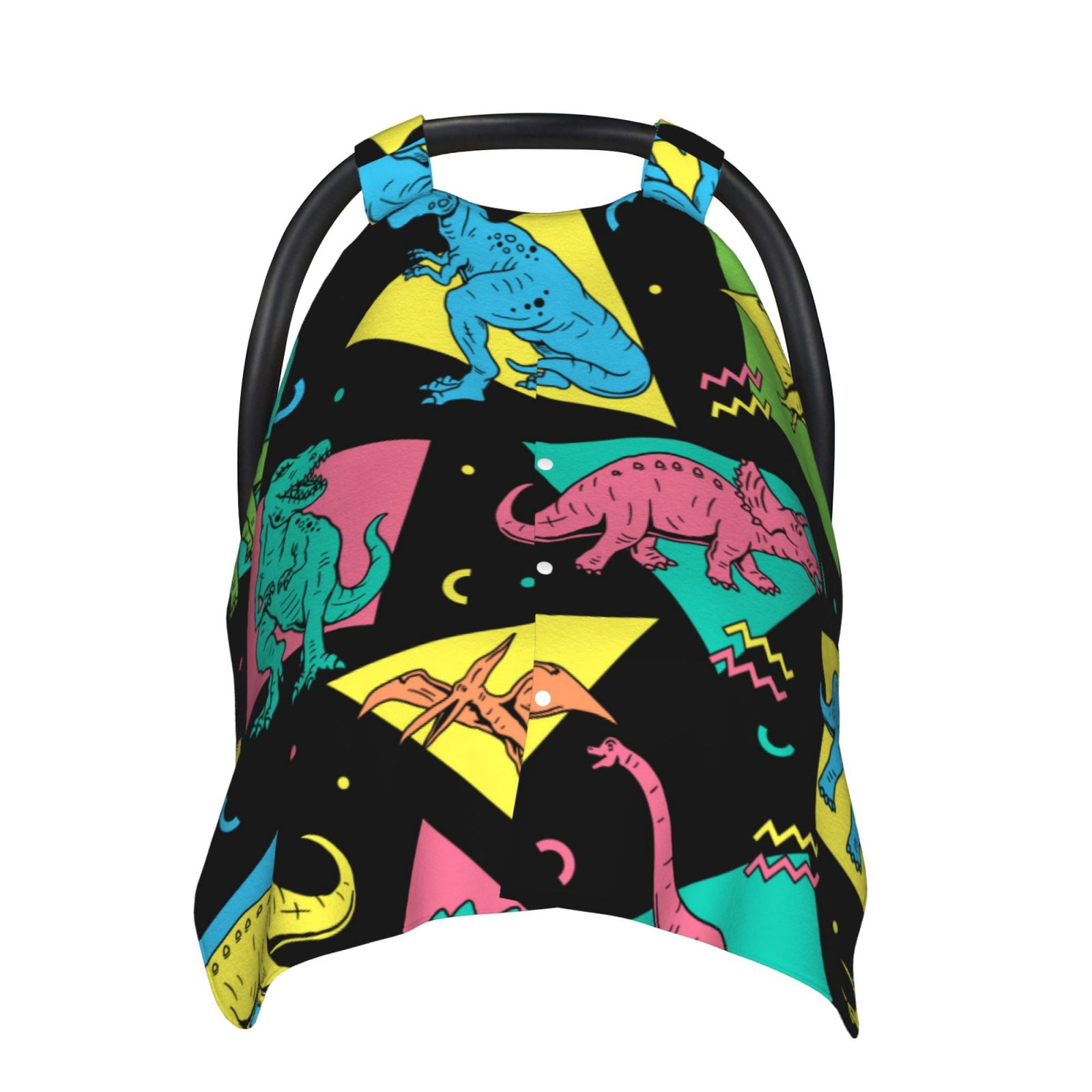 Car Seat Cover Baby - Cartoon Dinosaurs Kids Breathable Infant Car Seat Cover for Baby Carseat, Lightweight Comfort Baby Essentials Must Haves Newborn Stuff for Girl Boy