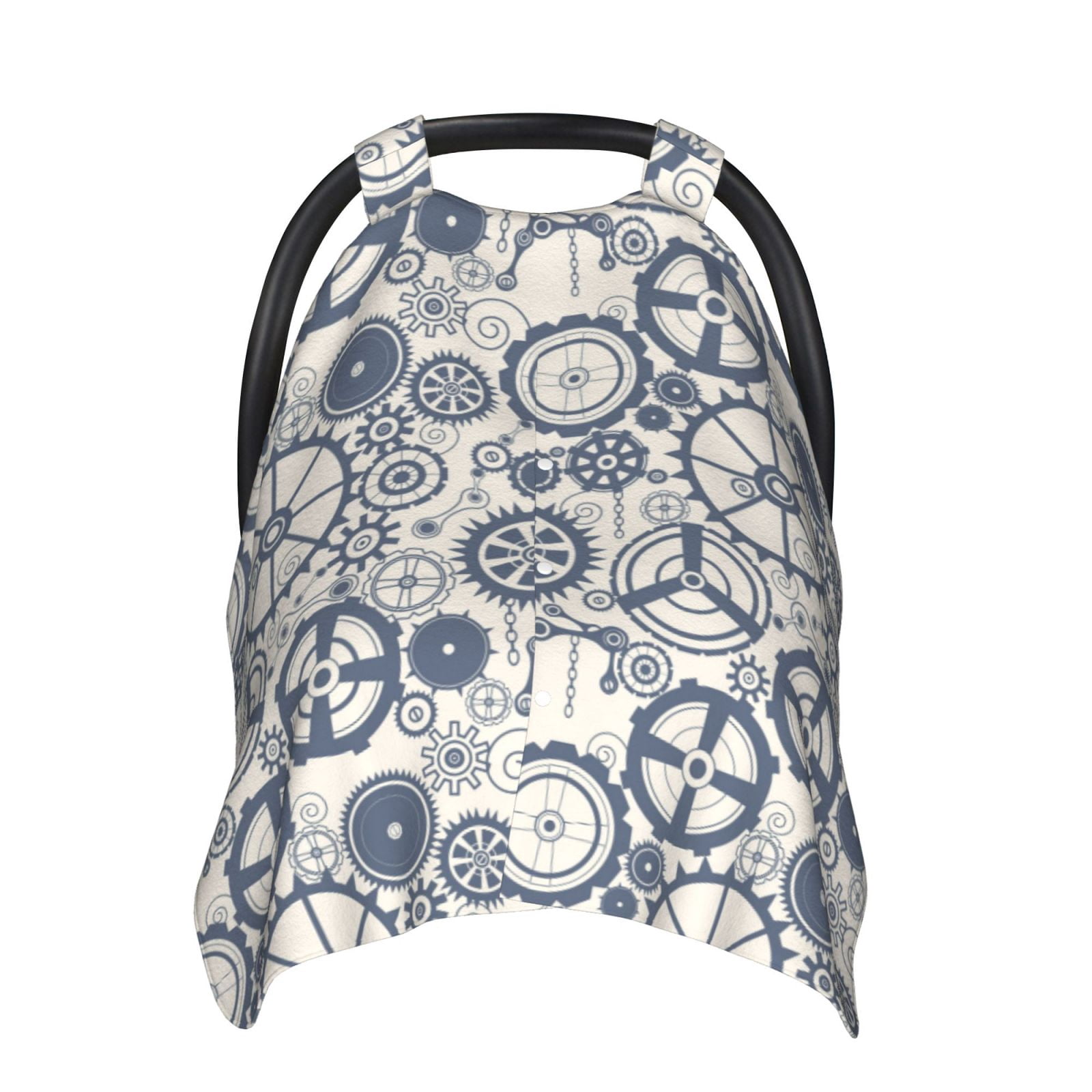 Car Seat Cover Baby - Casual gear Pattern Breathable Infant Car Seat Cover for Baby Carseat, Lightweight Comfort Baby Essentials Must Haves Newborn Stuff for Girl Boy