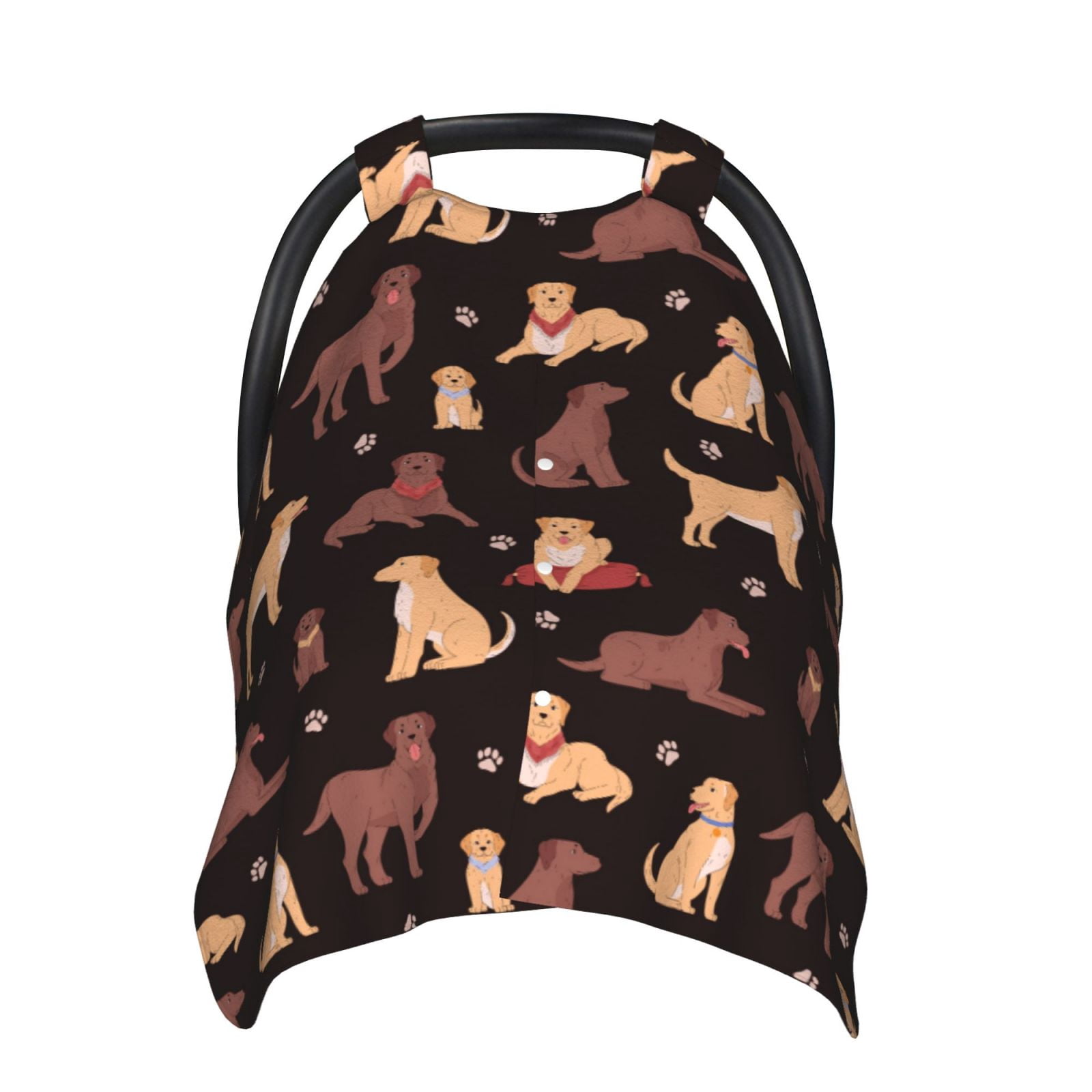 Car Seat Cover Baby - Chocolate Labrador Retriever Dog Breathable Infant Car Seat Cover for Baby Carseat, Lightweight Comfort Baby Essentials Must Haves Newborn Stuff for Girl Boy