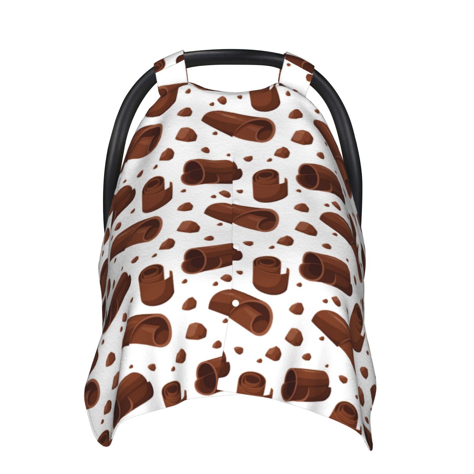 Car Seat Cover Baby - Chocolate Pattern No.9042 Breathable Infant Car Seat Cover for Baby Carseat, Lightweight Comfort Baby Essentials Must Haves Newborn Stuff for Girl Boy