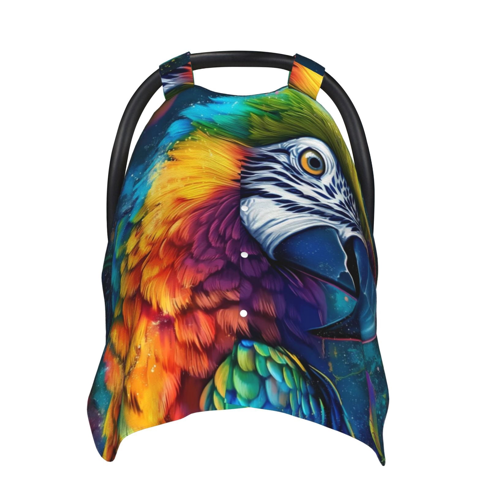 Car Seat Cover Baby - Colorful Parrot Jungle Dream Breathable Infant Car Seat Cover for Baby Carseat, Lightweight Comfort Baby Essentials Must Haves Newborn Stuff for Girl Boy