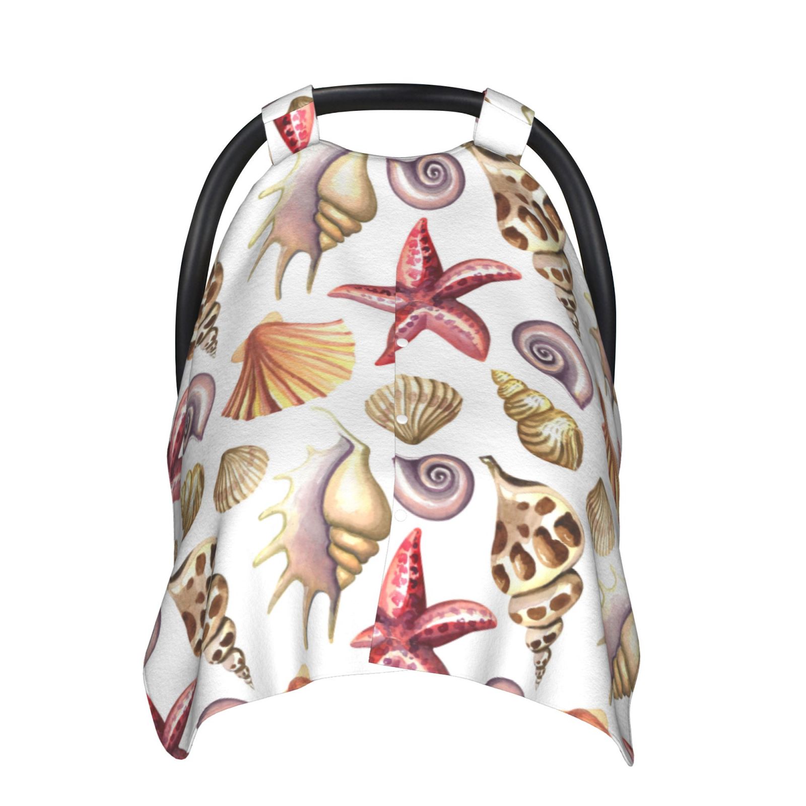 Car Seat Cover Baby - Conch Shell No.J921 Breathable Infant Car Seat Cover for Baby Carseat, Lightweight Comfort Baby Essentials Must Haves Newborn Stuff for Girl Boy