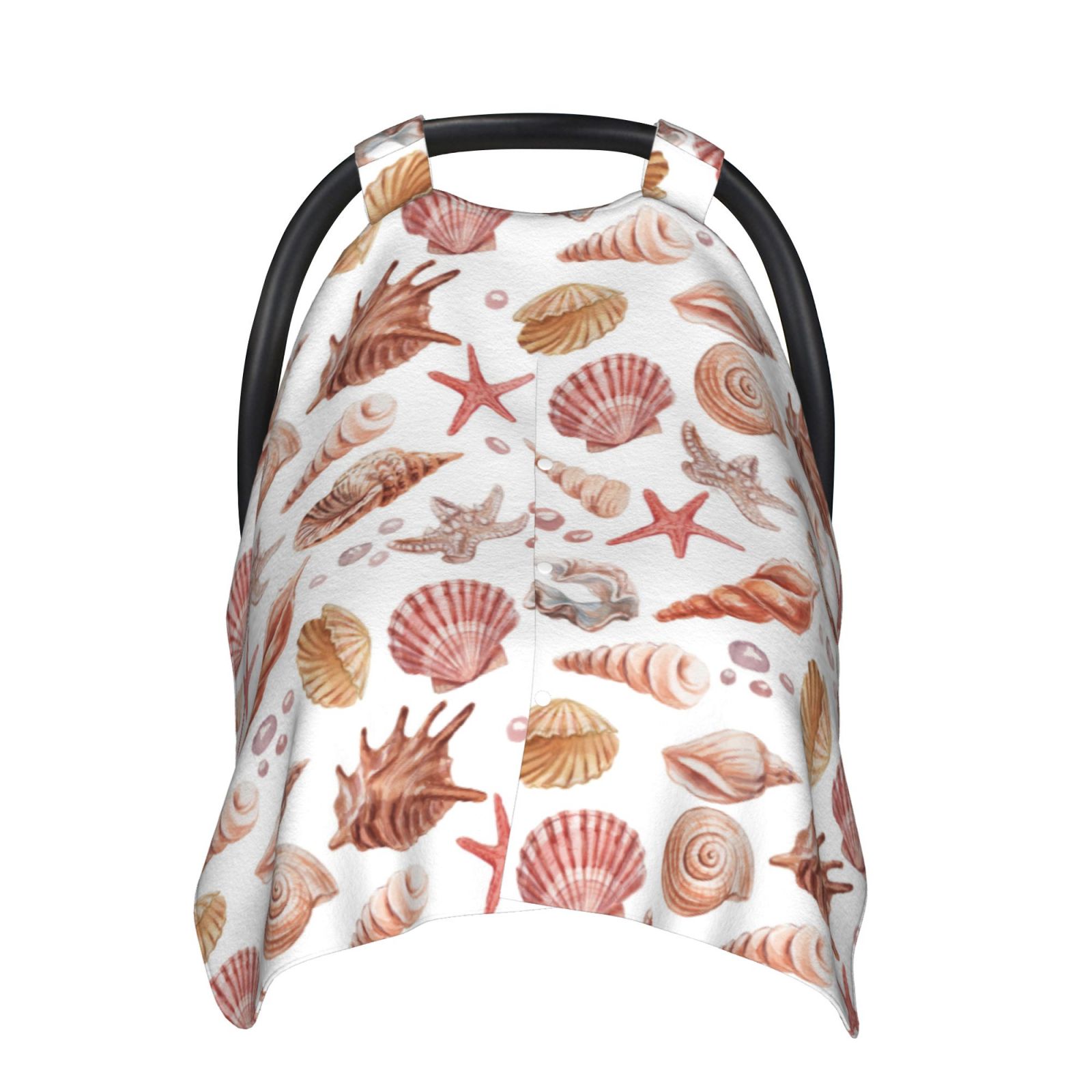 Car Seat Cover Baby - Conch Shell No.J927 Breathable Infant Car Seat Cover for Baby Carseat, Lightweight Comfort Baby Essentials Must Haves Newborn Stuff for Girl Boy