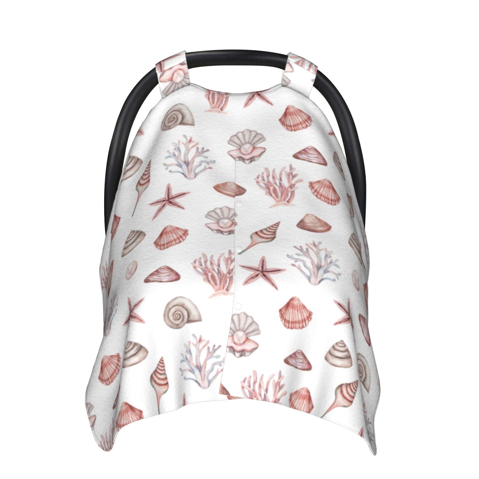 Car Seat Cover Baby - Conch Shell No.J933 Breathable Infant Car Seat Cover for Baby Carseat, Lightweight Comfort Baby Essentials Must Haves Newborn Stuff for Girl Boy