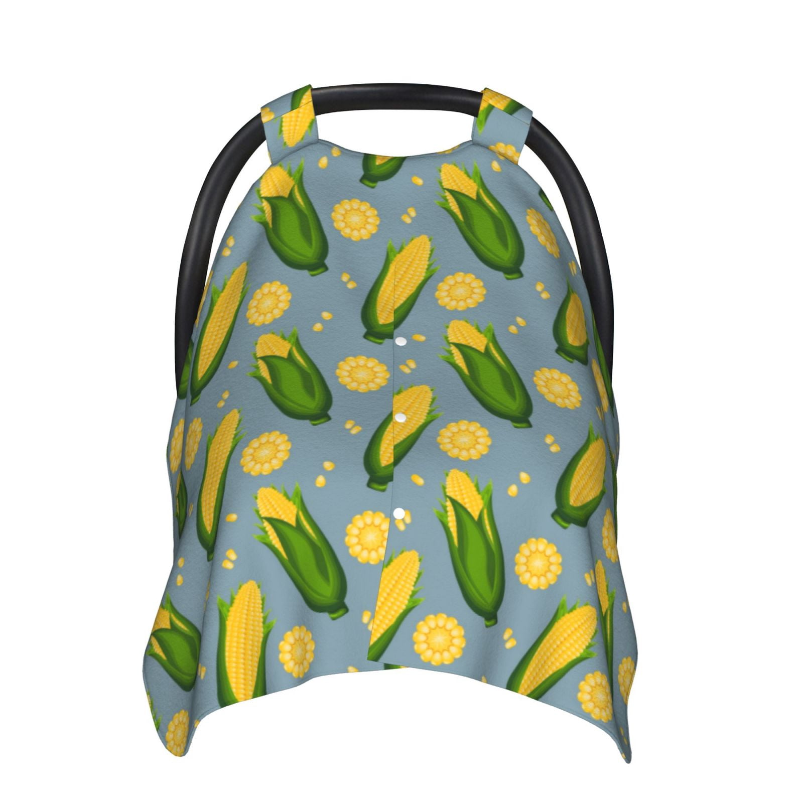 Car Seat Cover Baby - Corn On The Leaves Breathable Infant Car Seat Cover for Baby Carseat, Lightweight Comfort Baby Essentials Must Haves Newborn Stuff for Girl Boy