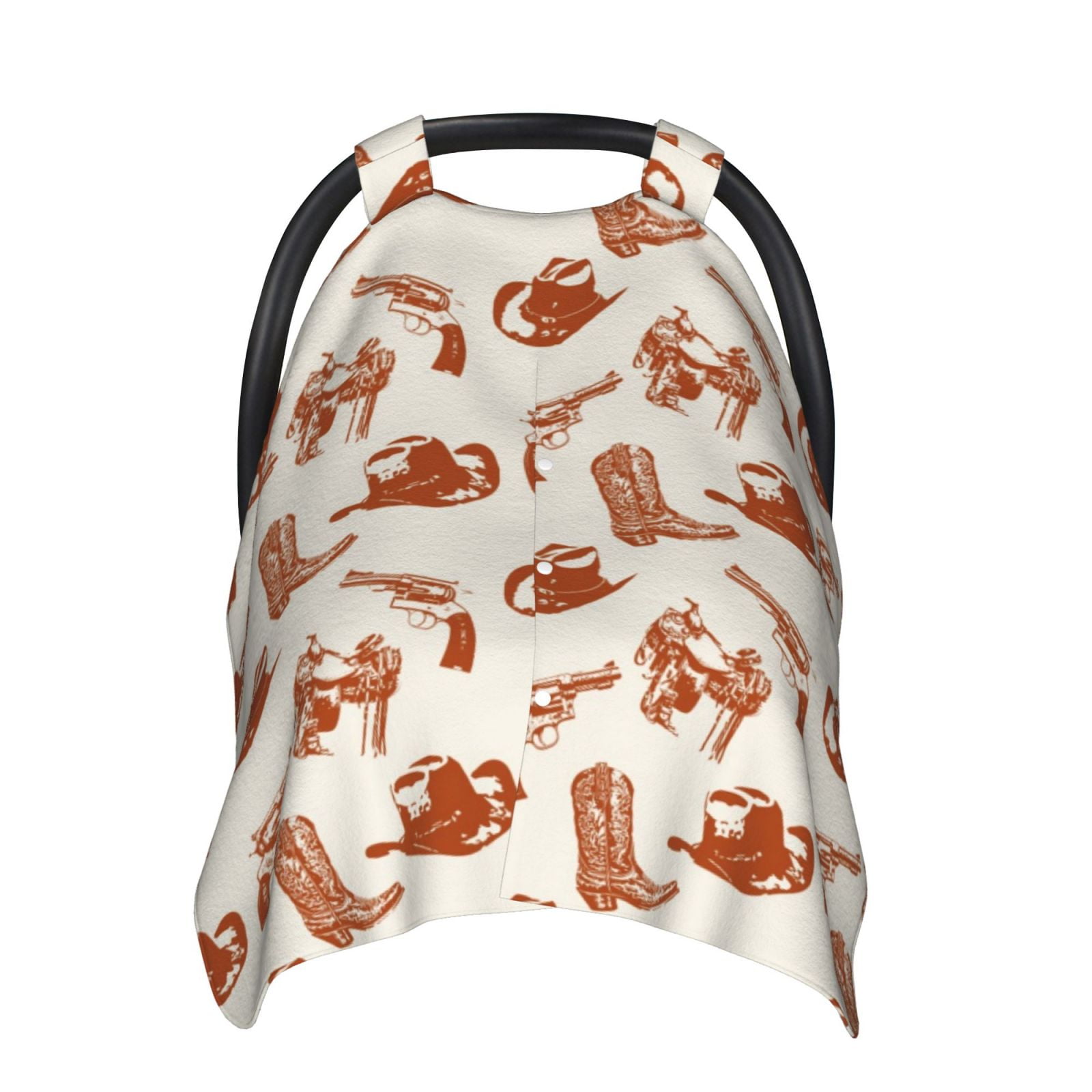 Car Seat Cover Baby - Cowboy Western Breathable Infant Car Seat Cover for Baby Carseat, Lightweight Comfort Baby Essentials Must Haves Newborn Stuff for Girl Boy