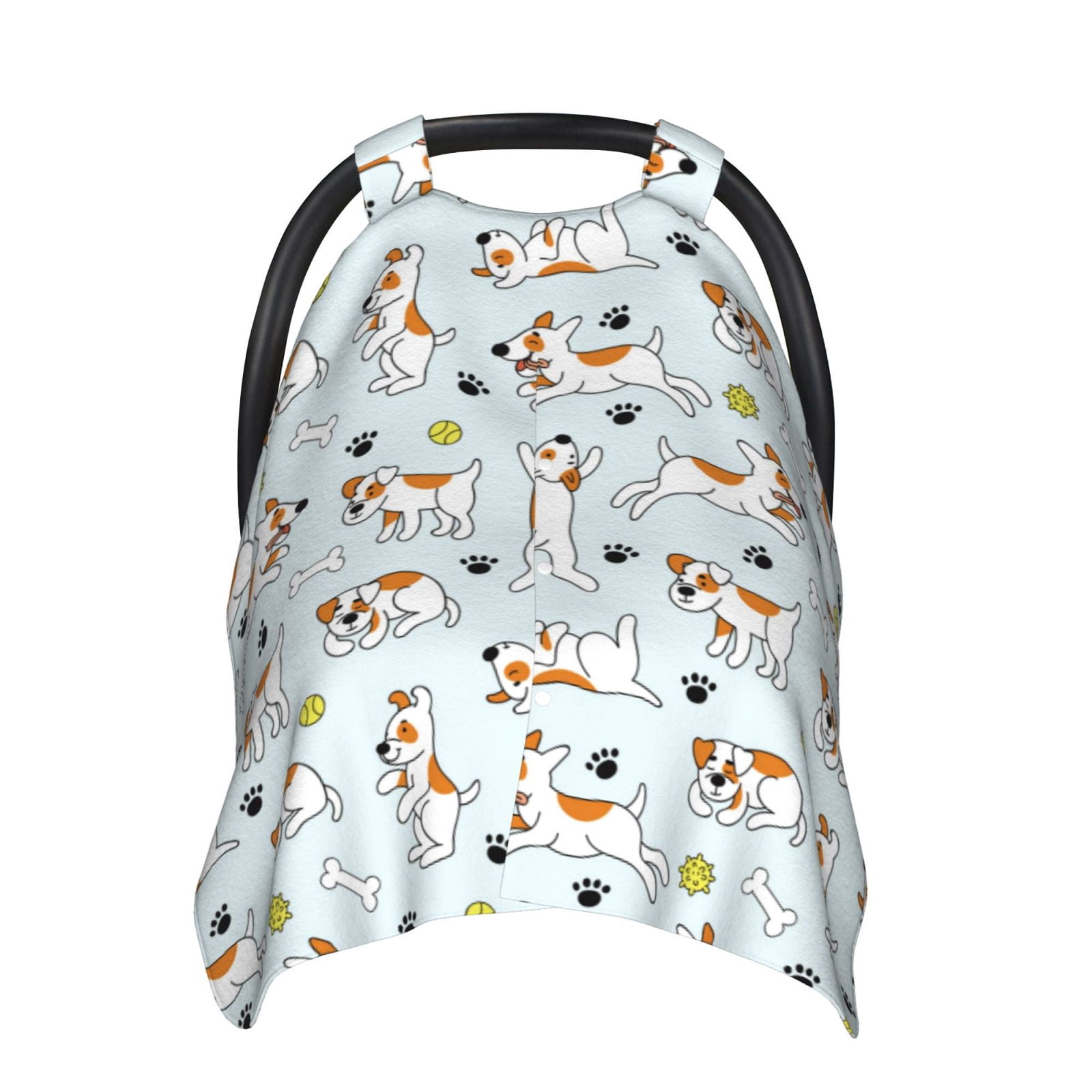 Car Seat Cover Baby - Cute Dog Puppy ball Breathable Infant Car Seat Cover for Baby Carseat, Lightweight Comfort Baby Essentials Must Haves Newborn Stuff for Girl Boy
