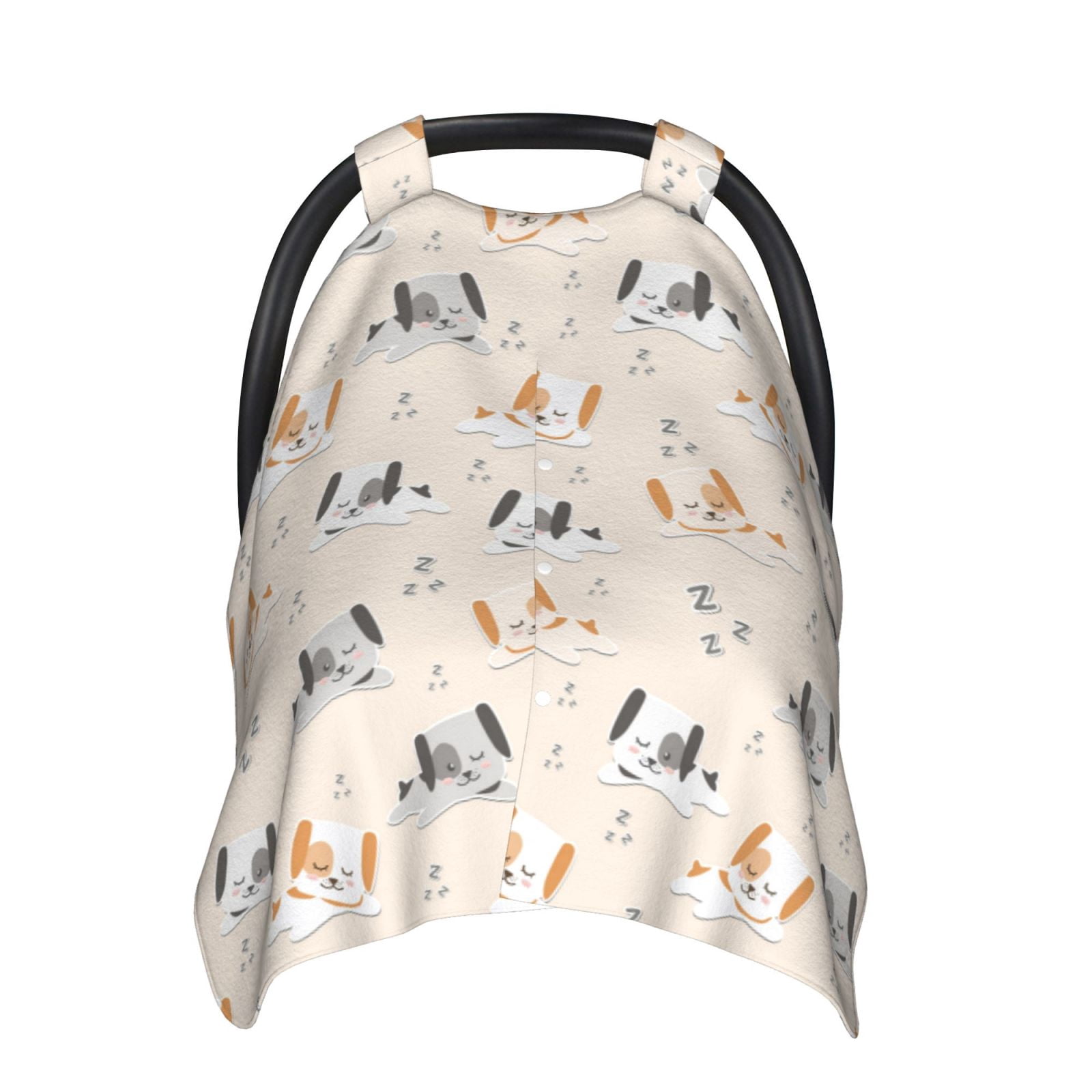 Car Seat Cover Baby - Cute Dog Puppy sleep Breathable Infant Car Seat Cover for Baby Carseat, Lightweight Comfort Baby Essentials Must Haves Newborn Stuff for Girl Boy