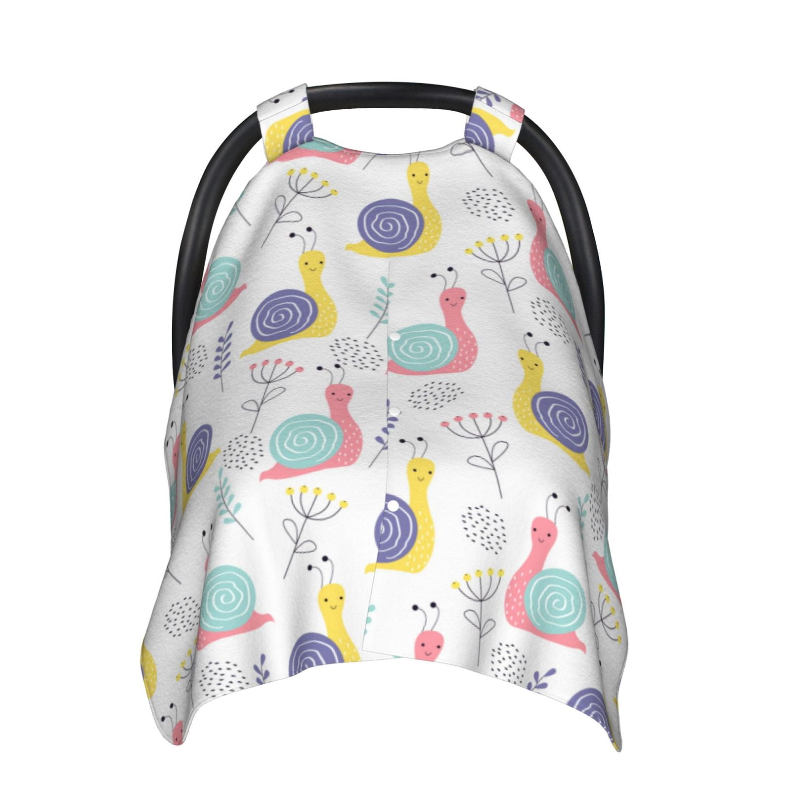 Car Seat Cover Baby - Cute Hand Painted Snail Carseat Covers Baby for ...