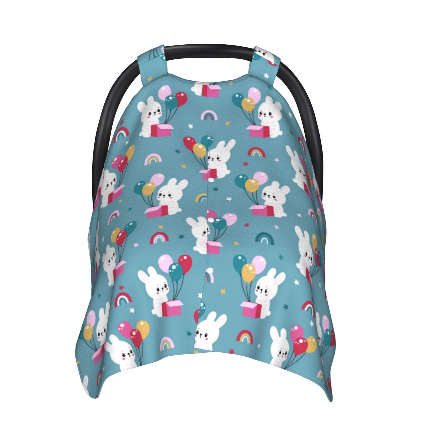 Car Seat Cover Baby - Cute Rabbit Balloon Flower Carseat Covers Baby ...