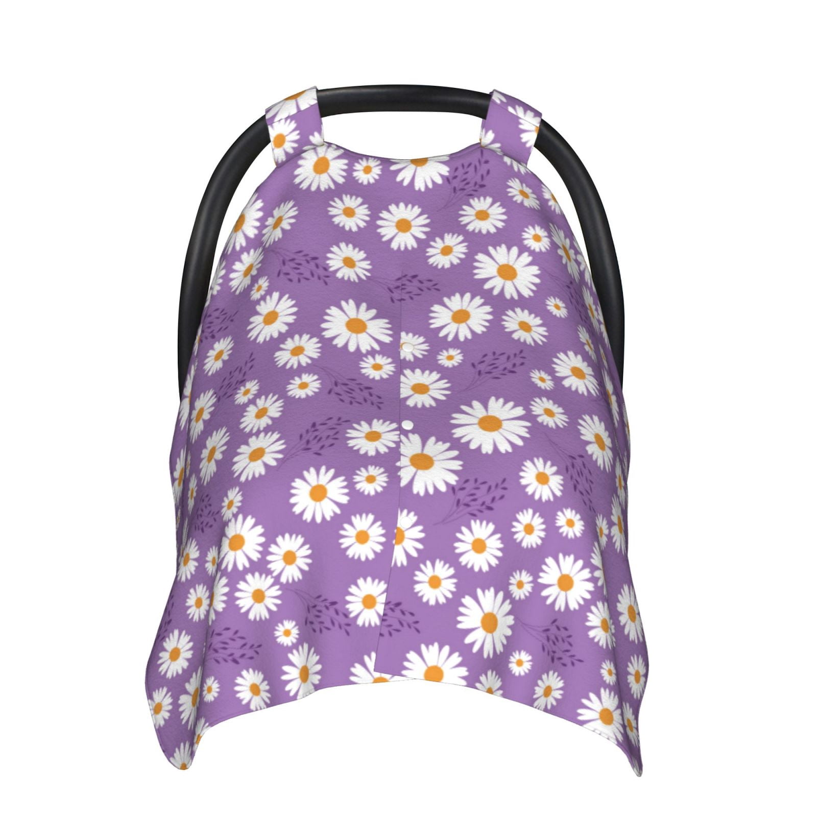 Car Seat Cover Baby - Daisies Flowers Petal purple Breathable Infant Car Seat Cover for Baby Carseat, Lightweight Comfort Baby Essentials Must Haves Newborn Stuff for Girl Boy