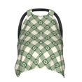 thumbnail image 1 of Car Seat Cover Baby - Daisy plaid green Breathable Infant Car Seat Cover for Baby Carseat, Lightweight Comfort Baby Essentials Must Haves Newborn Stuff for Girl Boy, 1 of 7