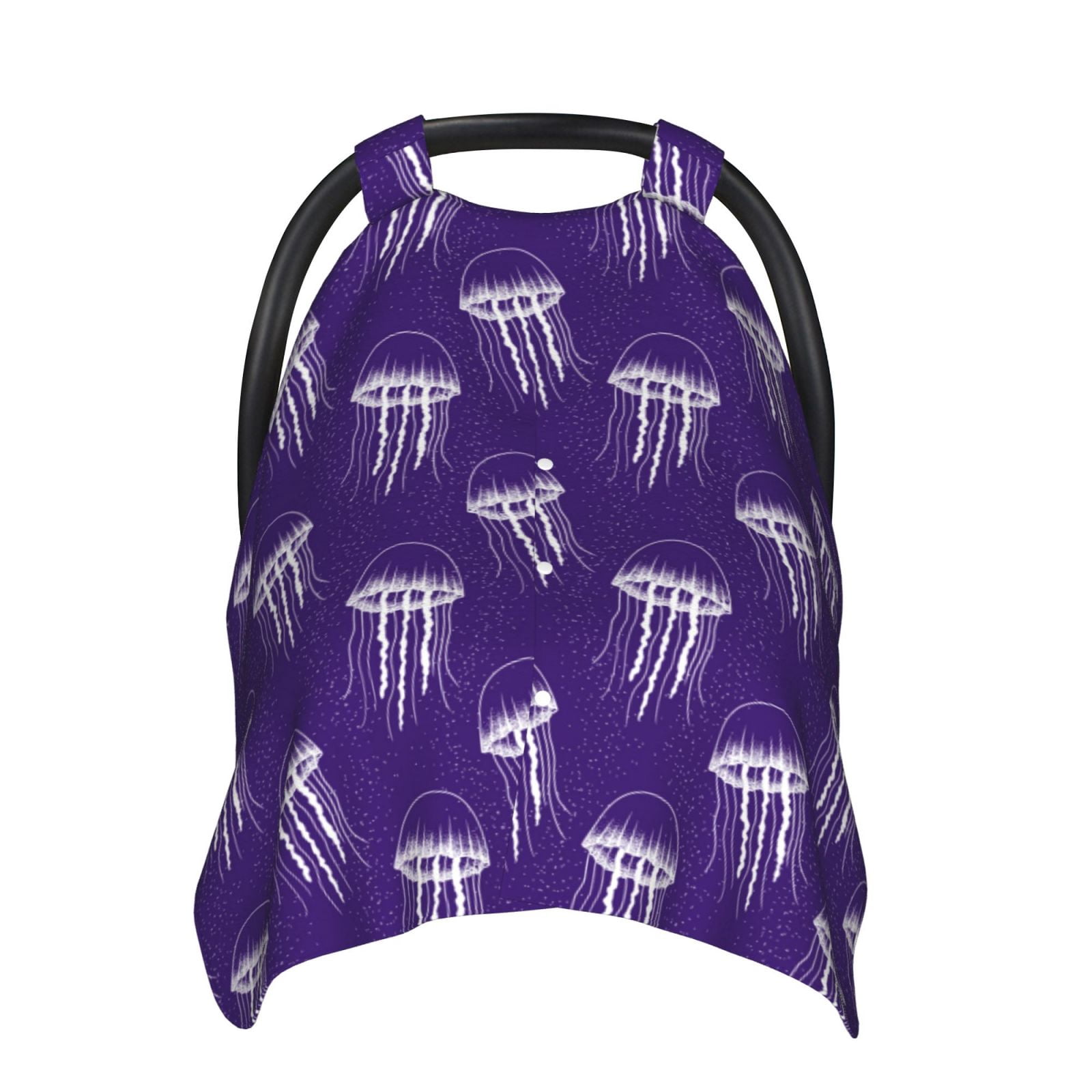 Car Seat Cover Baby - Dark Purple Jellyfish Breathable Infant Car Seat Cover for Baby Carseat, Lightweight Comfort Baby Essentials Must Haves Newborn Stuff for Girl Boy