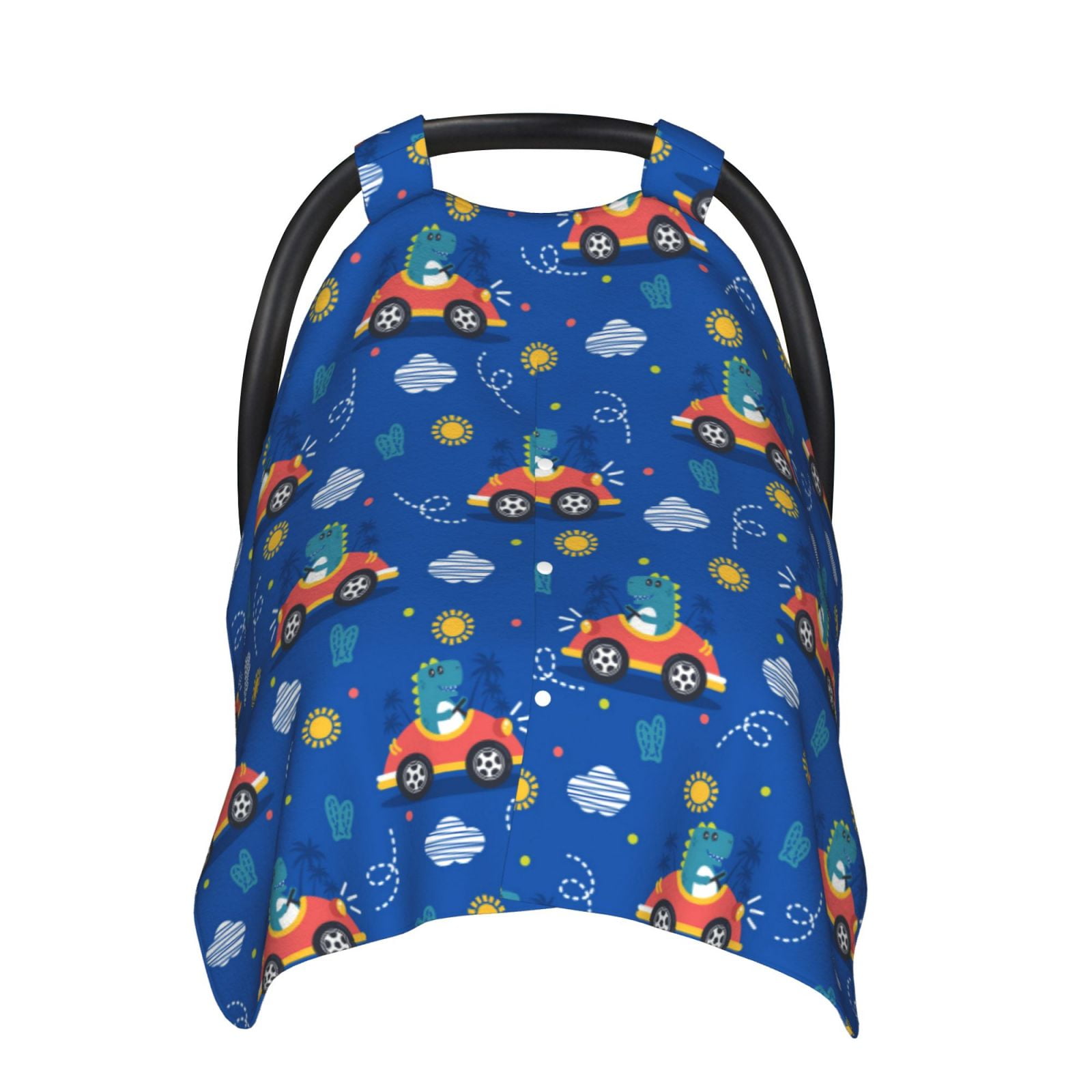 Car Seat Cover Baby, Dinosaur Driving Shopping Cart Cover for Baby