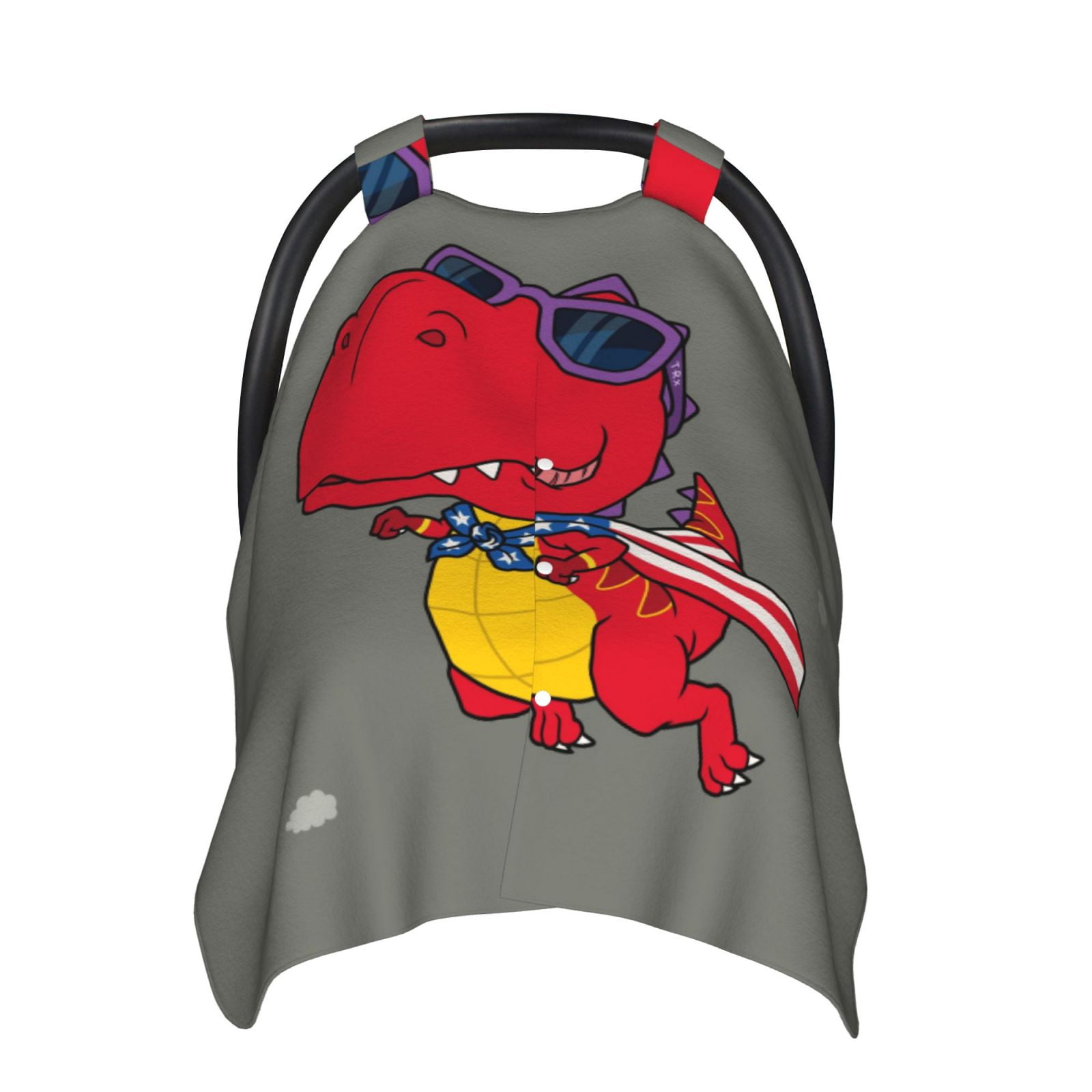 Car Seat Cover Baby - Dinosaur Super Hero Cartoon Breathable Infant Car Seat Cover for Baby Carseat, Lightweight Comfort Baby Essentials Must Haves Newborn Stuff for Girl Boy