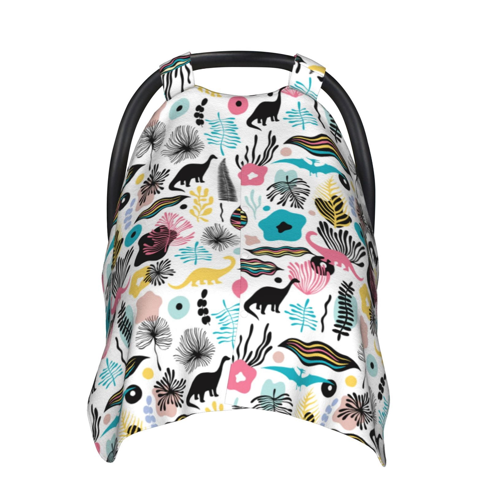 Car Seat Cover Baby - Dinosaur print F Breathable Infant Car Seat Cover for Baby Carseat, Lightweight Comfort Baby Essentials Must Haves Newborn Stuff for Girl Boy
