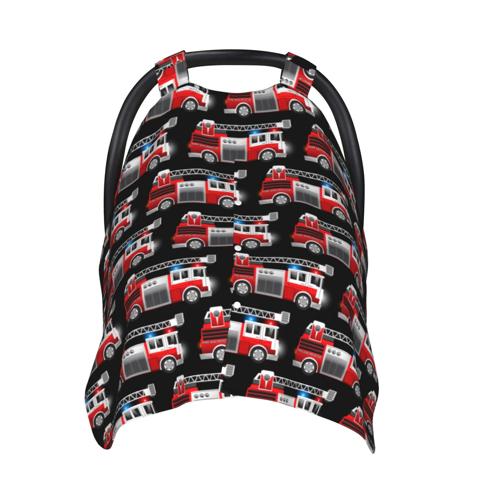 Car Seat Cover Baby - Fire and Rescue Truck Breathable Infant Car Seat Cover for Baby Carseat, Lightweight Comfort Baby Essentials Must Haves Newborn Stuff for Girl Boy