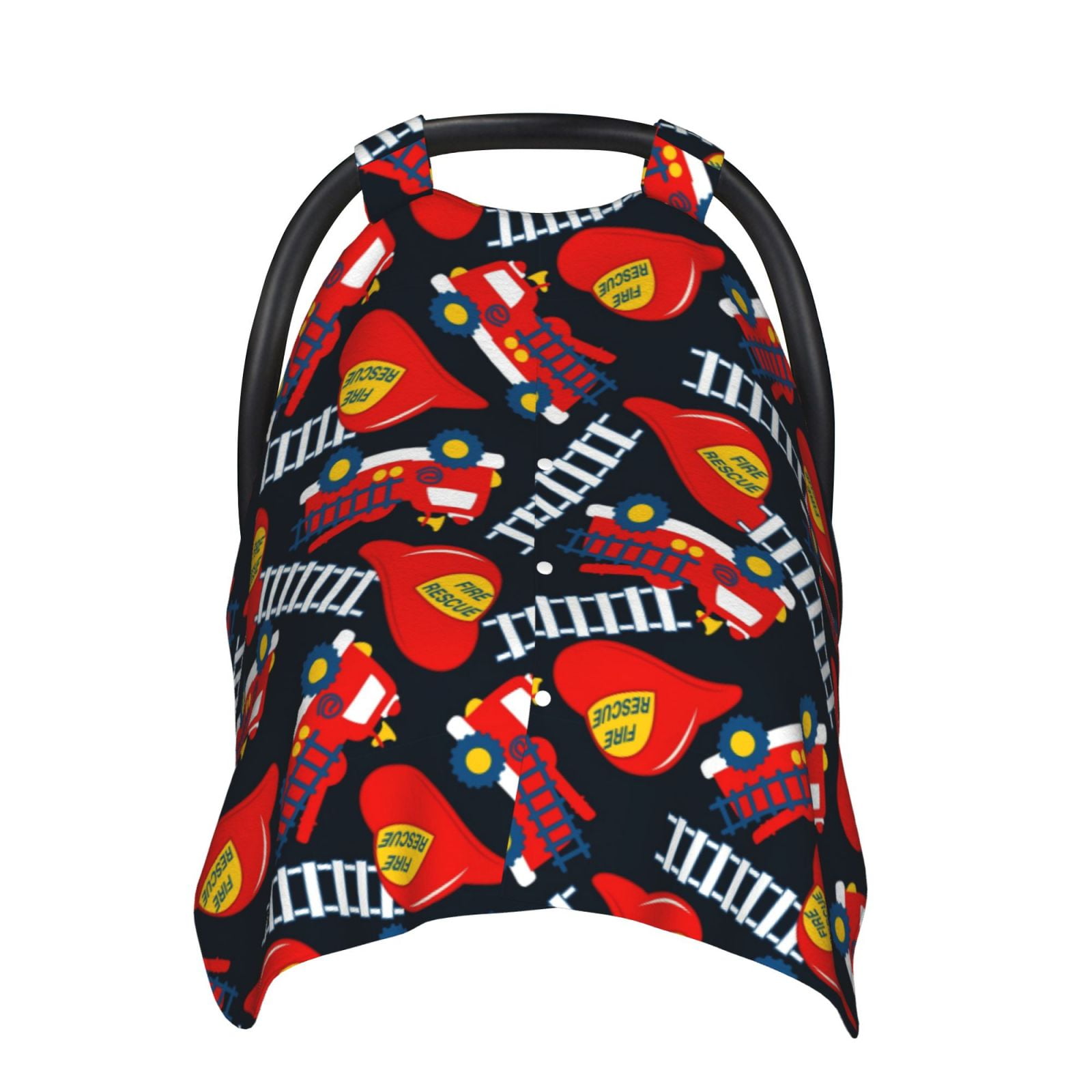 Car Seat Cover Baby Fire Rescue With Red Helmet And Truck Multi Use