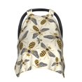 Car Seat Cover Baby Flying Bees1 Breathable Comfort Infant Car Seat
