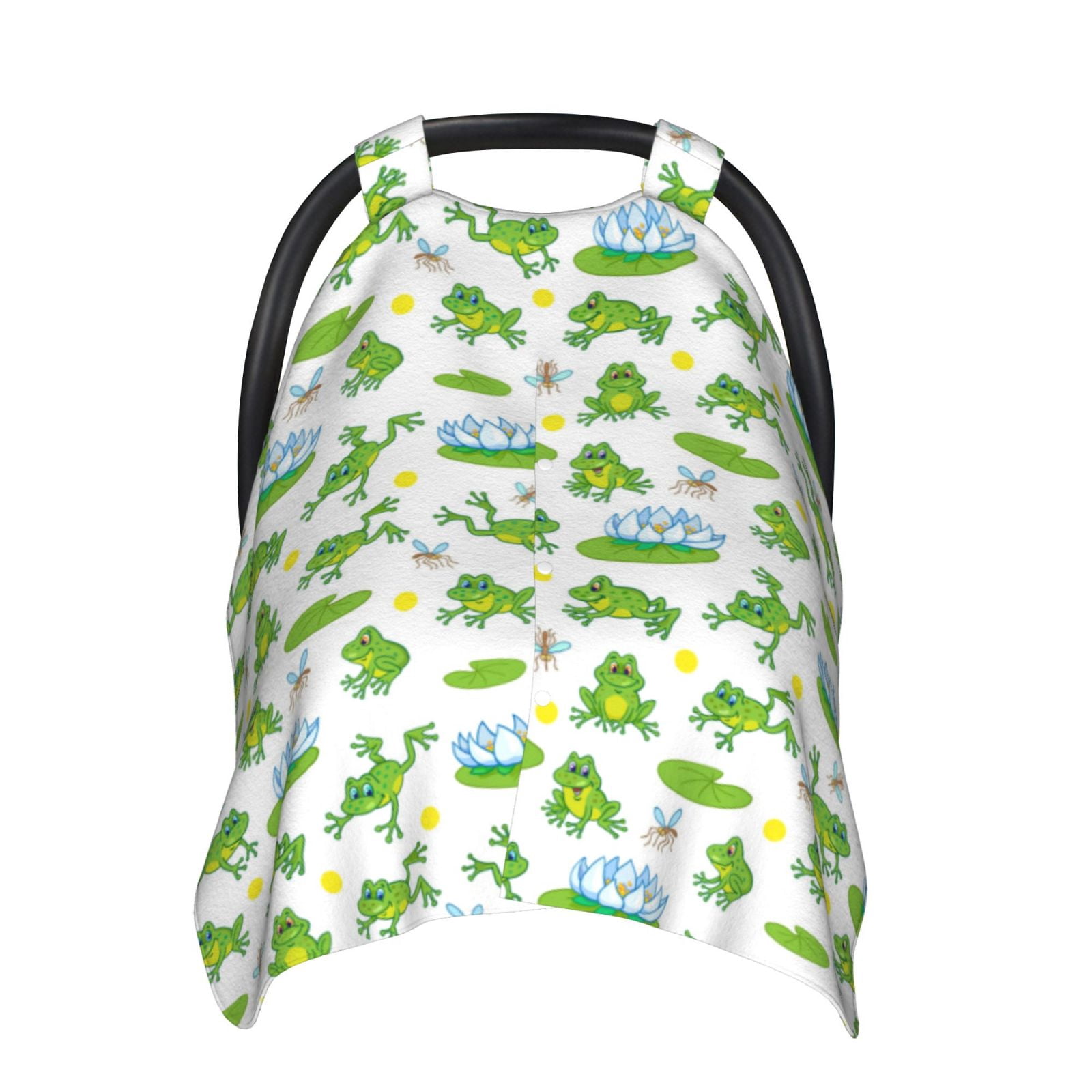 Car Seat Cover Baby - Frogs Jumping Breathable Infant Car Seat Cover for Baby Carseat, Lightweight Comfort Baby Essentials Must Haves Newborn Stuff for Girl Boy