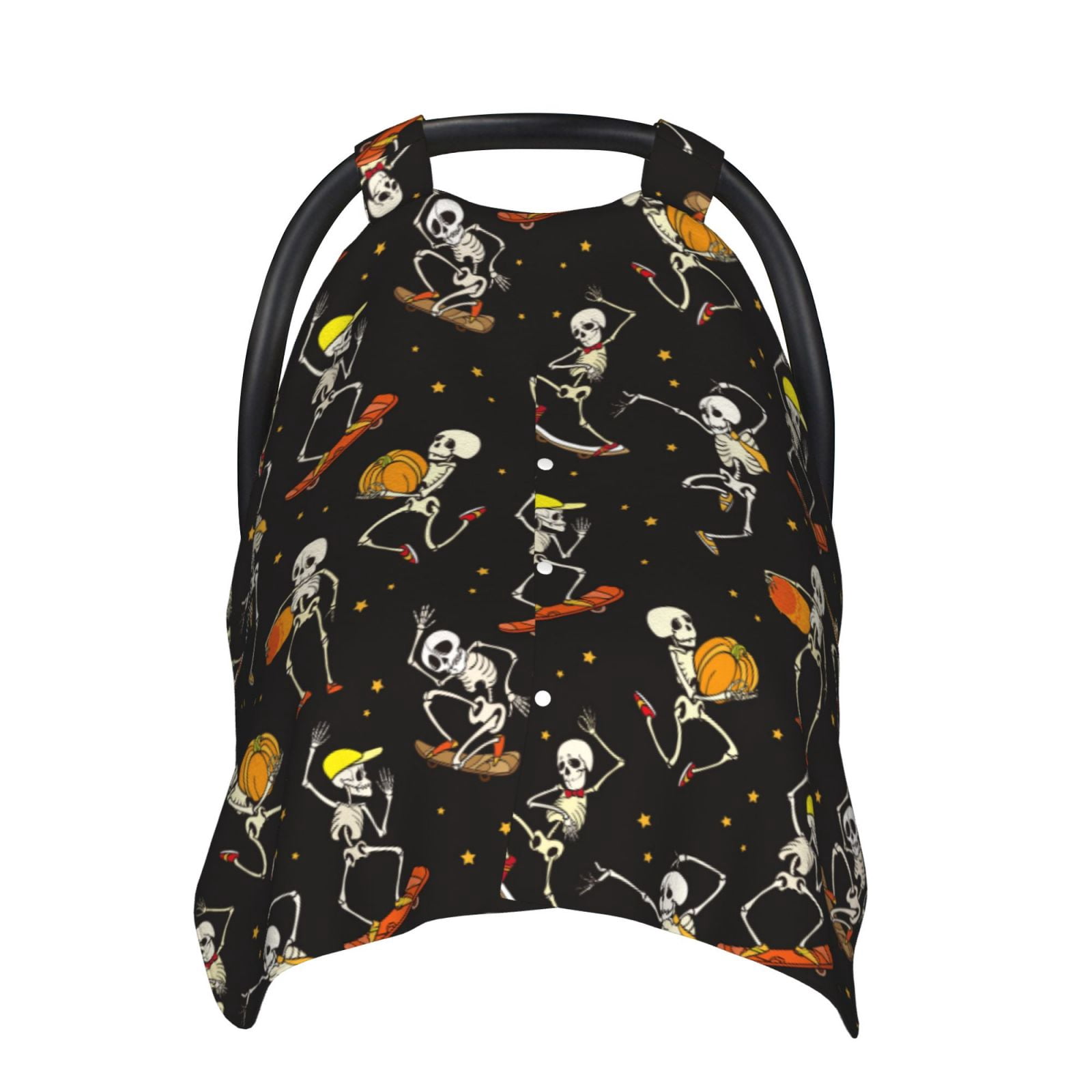 Car Seat Cover Baby - Funny Skateboard Skull Breathable Infant Car Seat Cover for Baby Carseat, Lightweight Comfort Baby Essentials Must Haves Newborn Stuff for Girl Boy
