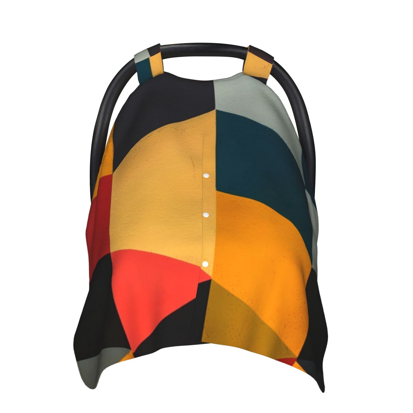 Car Seat Cover Baby - Geometric Cube Pattern Art Breathable Infant Car Seat Cover for Baby Carseat, Lightweight Comfort Baby Essentials Must Haves Newborn Stuff for Girl Boy