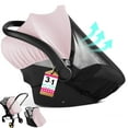 Car Seat Cover Baby Girl Infant Newborn Carseat Cover for Summer