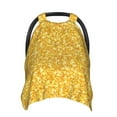 Car Seat Cover Baby Gold Glitter lightning A Breathable Comfort