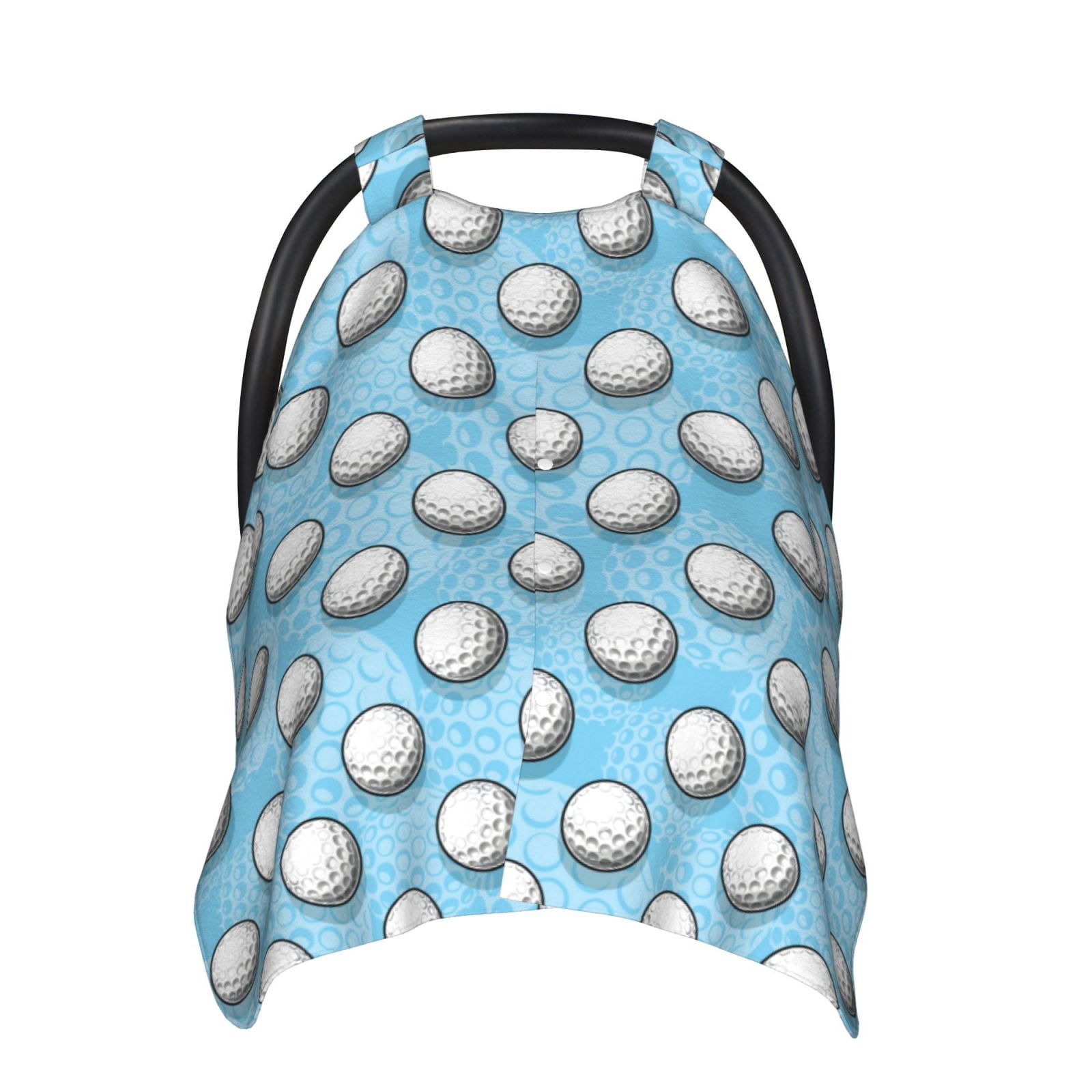 Car Seat Cover Baby - Golf Balls 1 Breathable Infant Car Seat Cover for Baby Carseat, Lightweight Comfort Baby Essentials Must Haves Newborn Stuff for Girl Boy