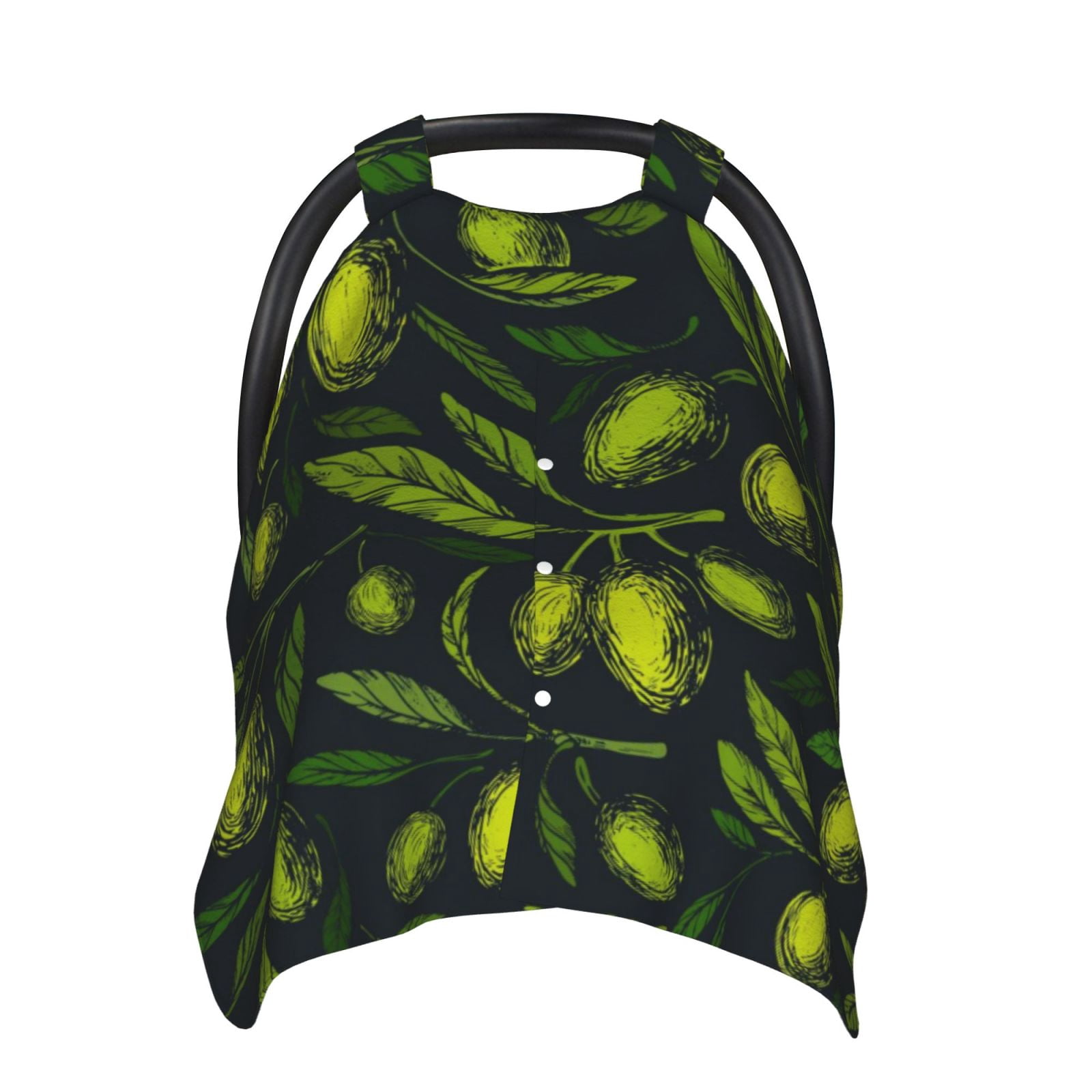 Car Seat Cover Baby - Green Branch Olive Breathable Infant Car Seat Cover for Baby Carseat, Lightweight Comfort Baby Essentials Must Haves Newborn Stuff for Girl Boy
