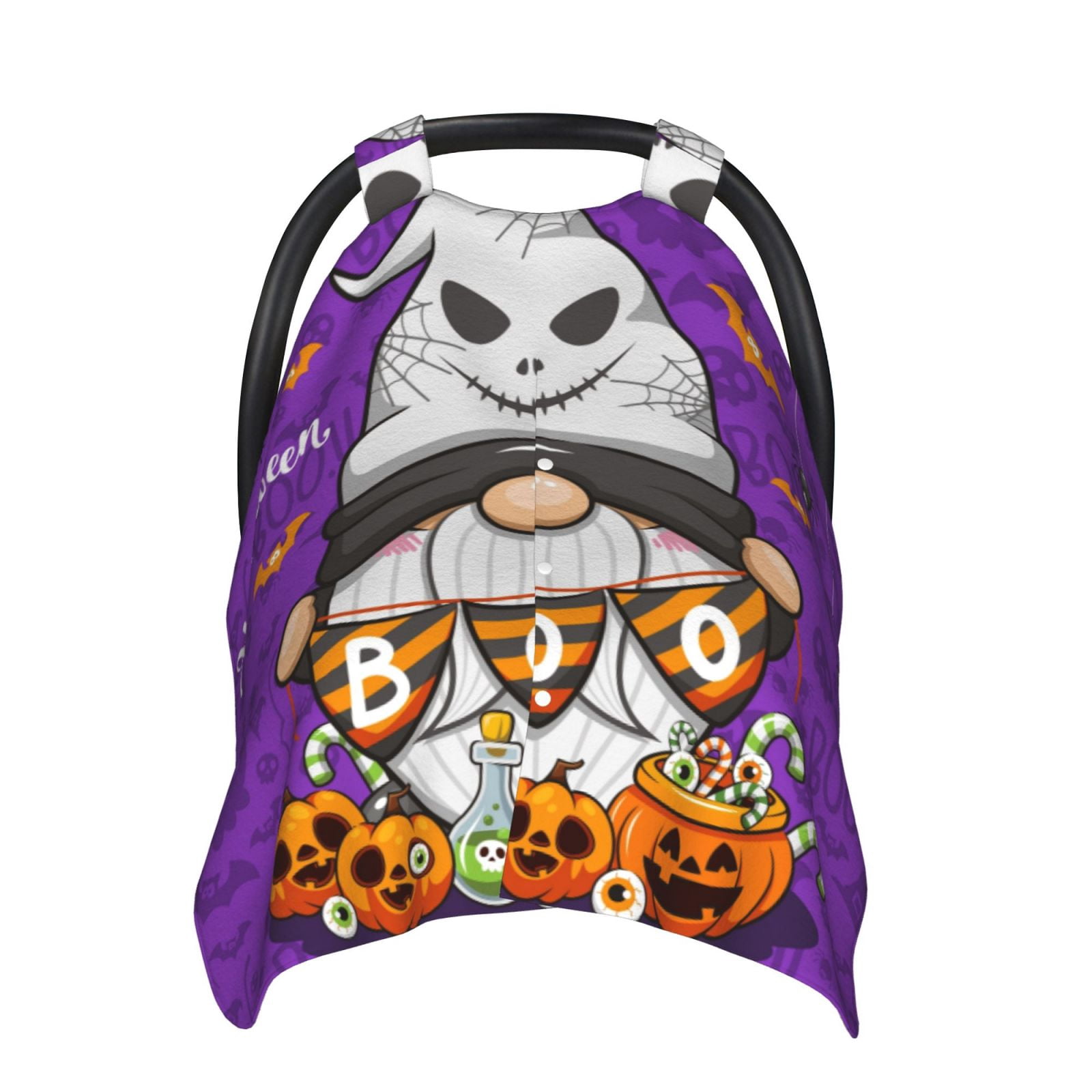 Car Seat Cover Baby - Halloween Happy Old Man F Breathable Infant Car Seat Cover for Baby Carseat, Lightweight Comfort Baby Essentials Must Haves Newborn Stuff for Girl Boy