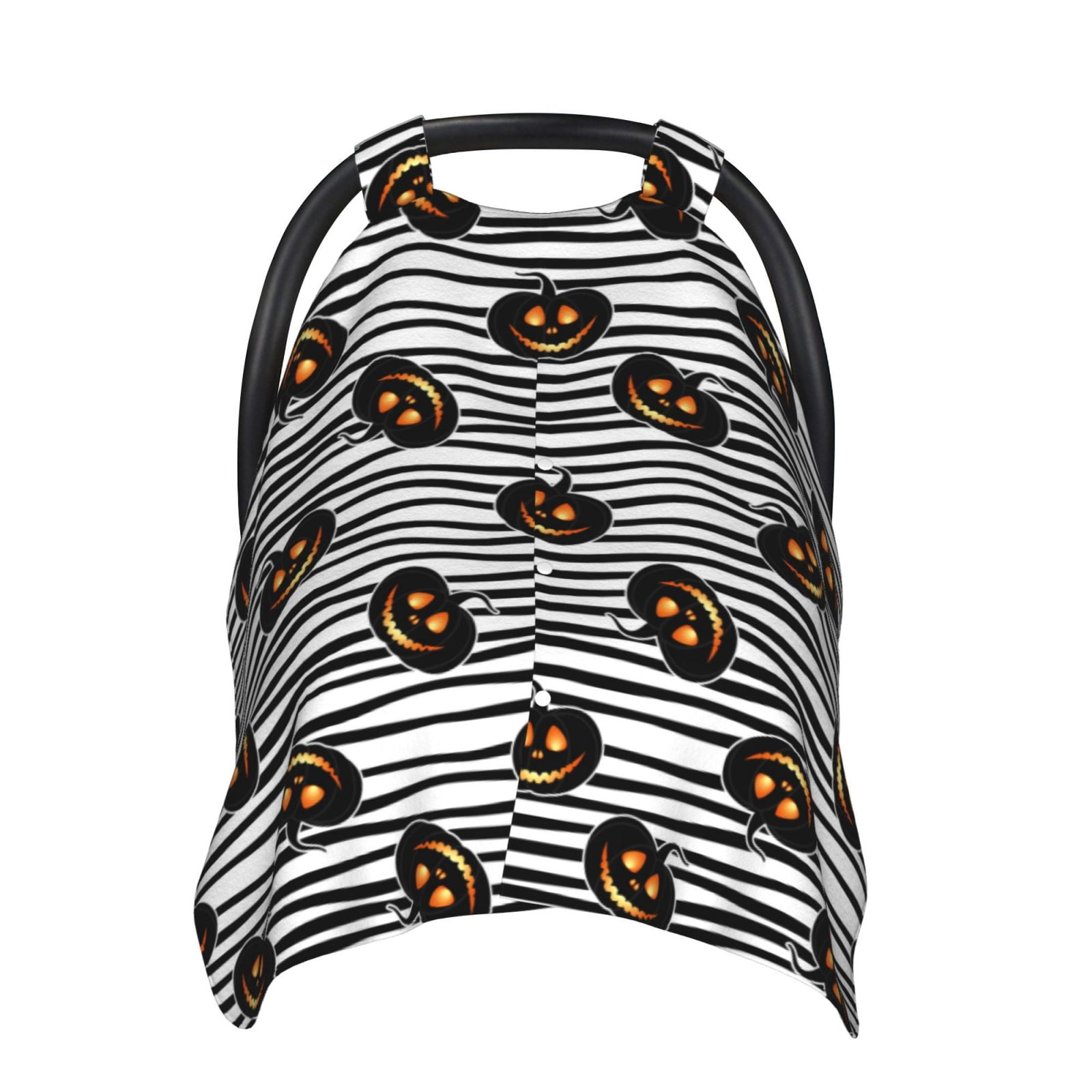 Car Seat Cover Baby - Haloween Pumpkins Breathable Infant Car Seat Cover for Baby Carseat, Lightweight Comfort Baby Essentials Must Haves Newborn Stuff for Girl Boy