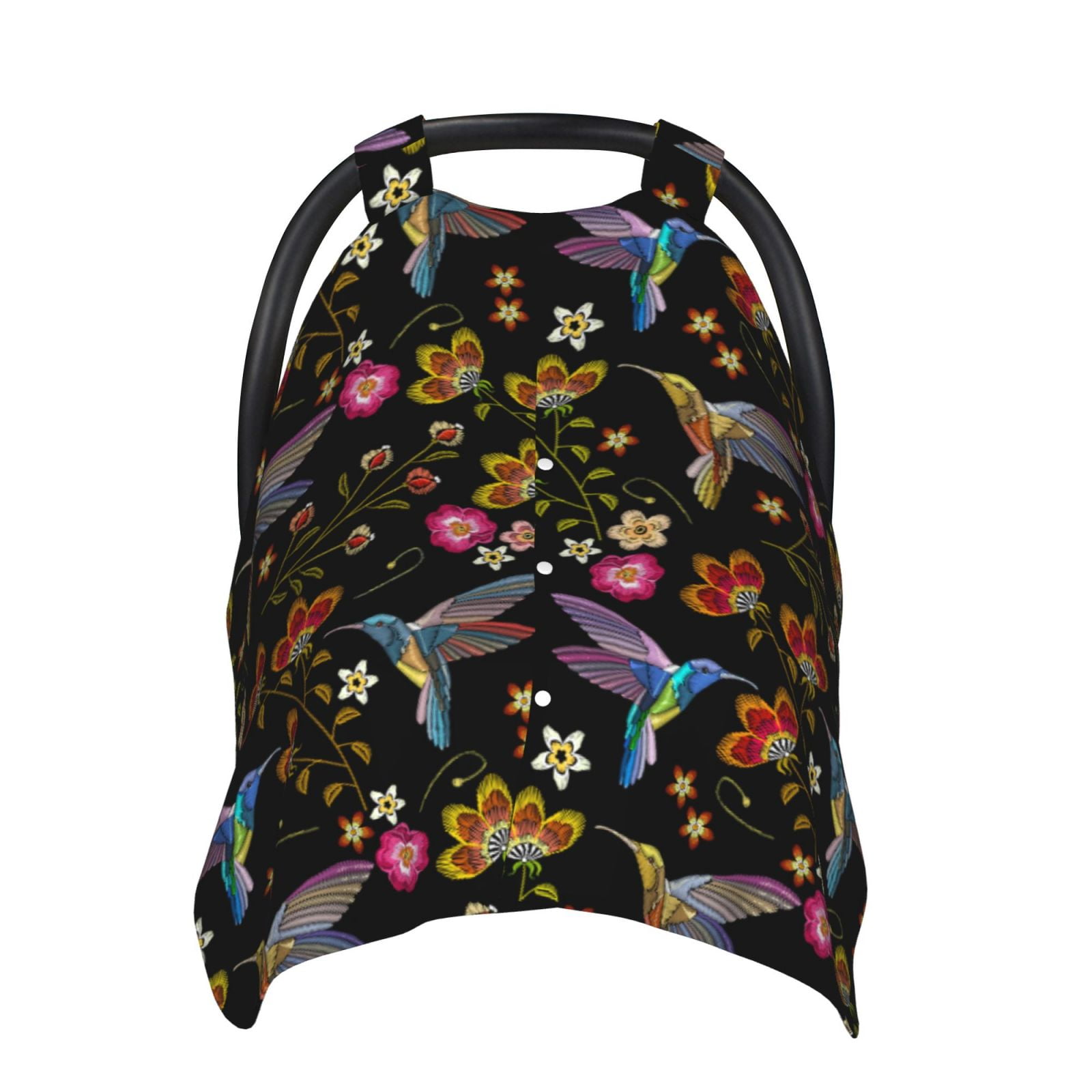 Tropical Palm Leaves Flamingos Baby Car Seat Covers Monkey Giraffe Animals Carseat Canopy Soft Infant Stroller Cover Nursing Breastfeeding Covers For Girls Boys Newborn Fit Summer Spring Autumn