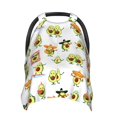 thumbnail image 1 of Car Seat Cover Baby - Kawaii Mexican Avocado Breathable Infant Car Seat Cover for Baby Carseat, Lightweight Comfort Baby Essentials Must Haves Newborn Stuff for Girl Boy, 1 of 7